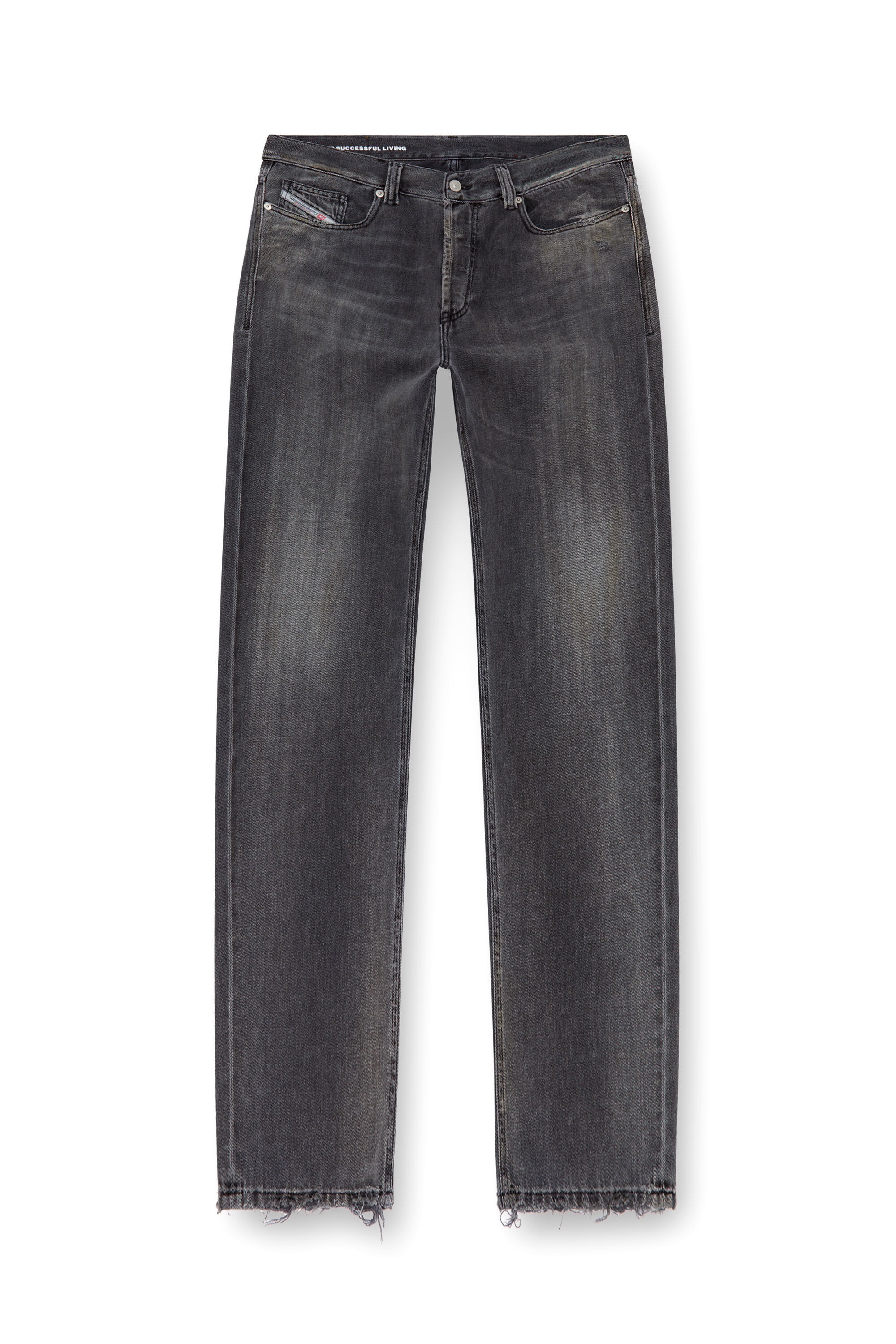 Diesel - Uomo Straight Jeans 2010 D-Macs 09K14, Nero/Grigio scuro - Image 2