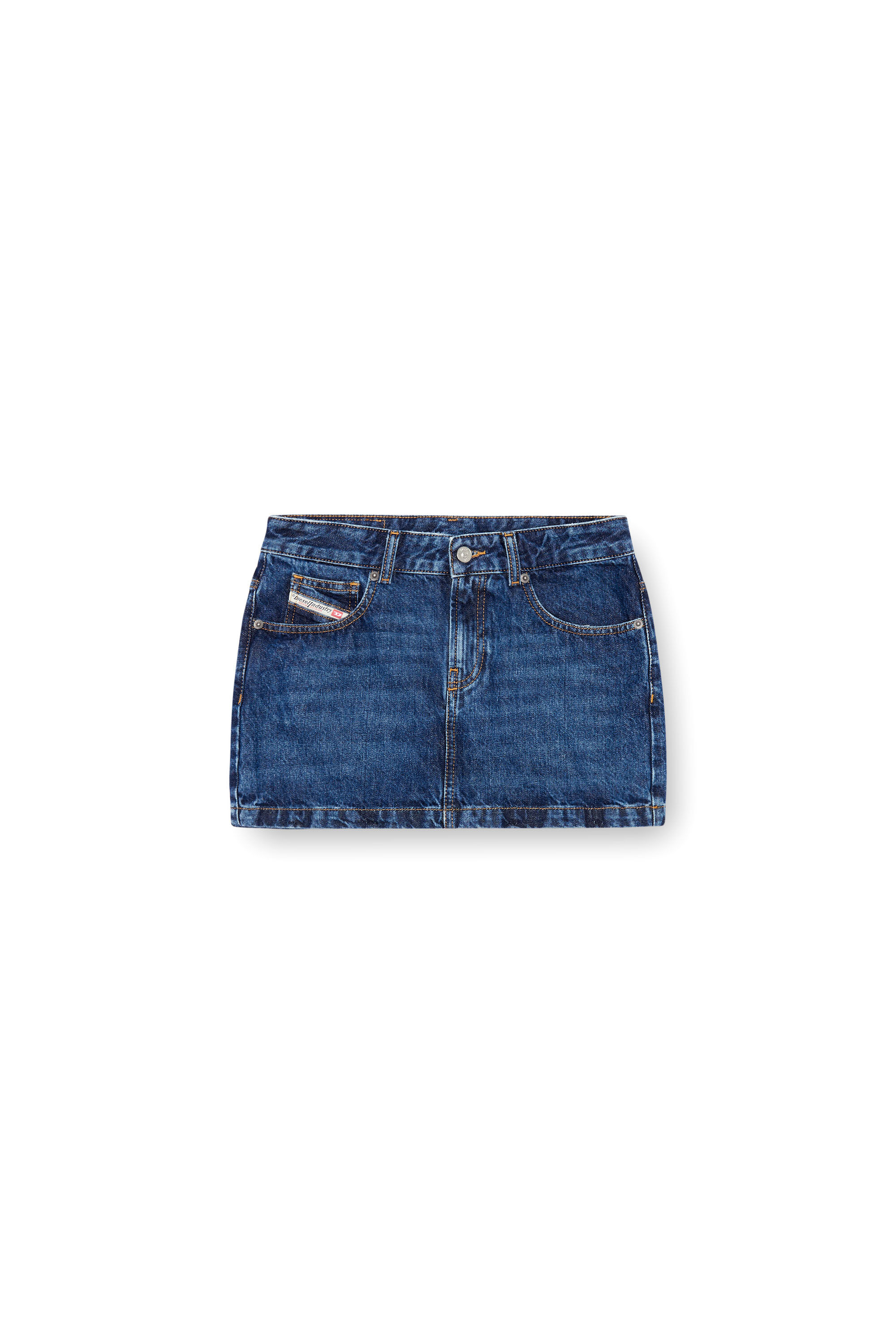 Diesel - DE-RON, Minigonna in denim Donna in Blu - 2