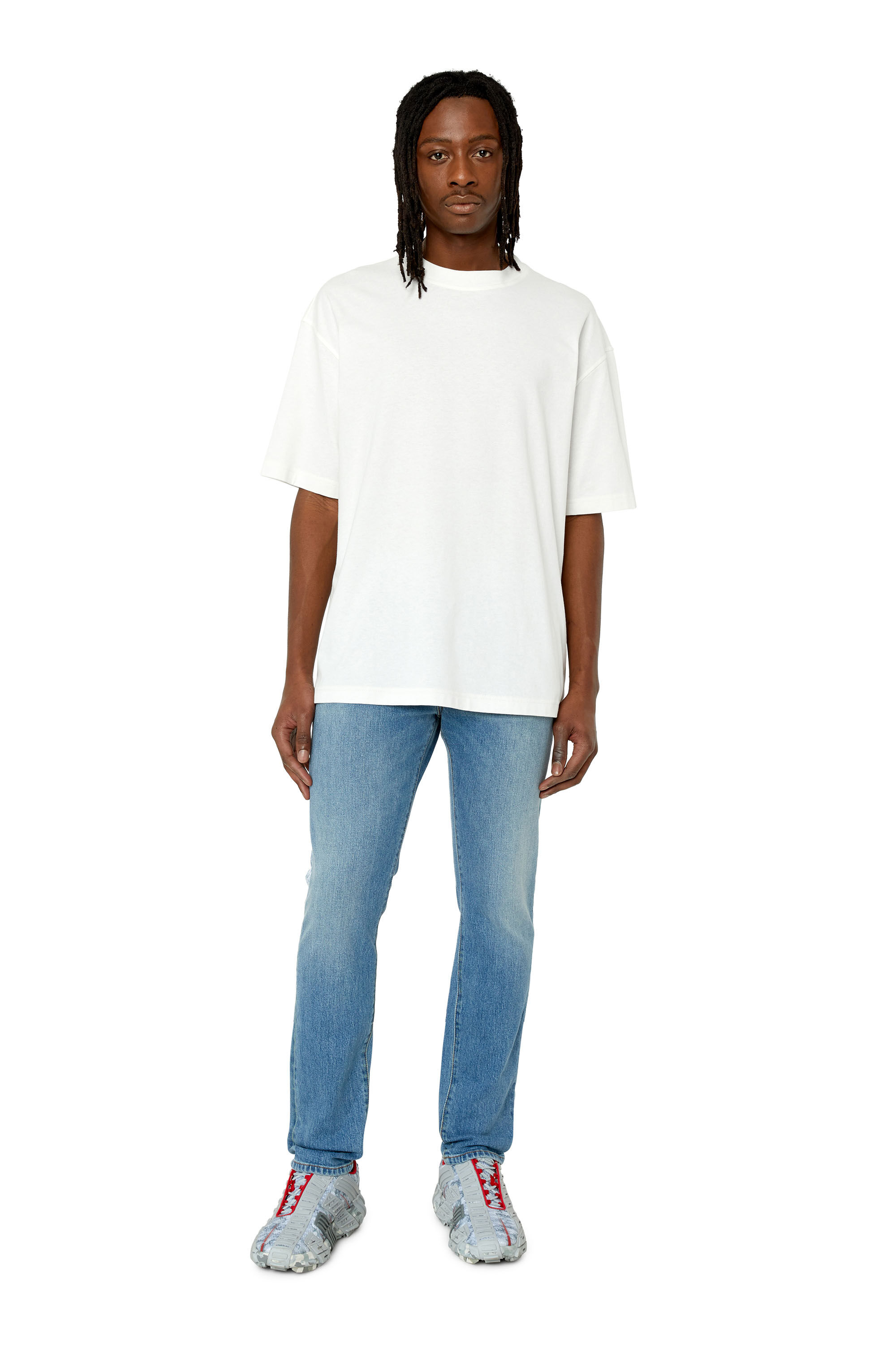 Diesel - 2019 D-Strukt 007L3 Slim Jeans, Bleu Clair - Image 1