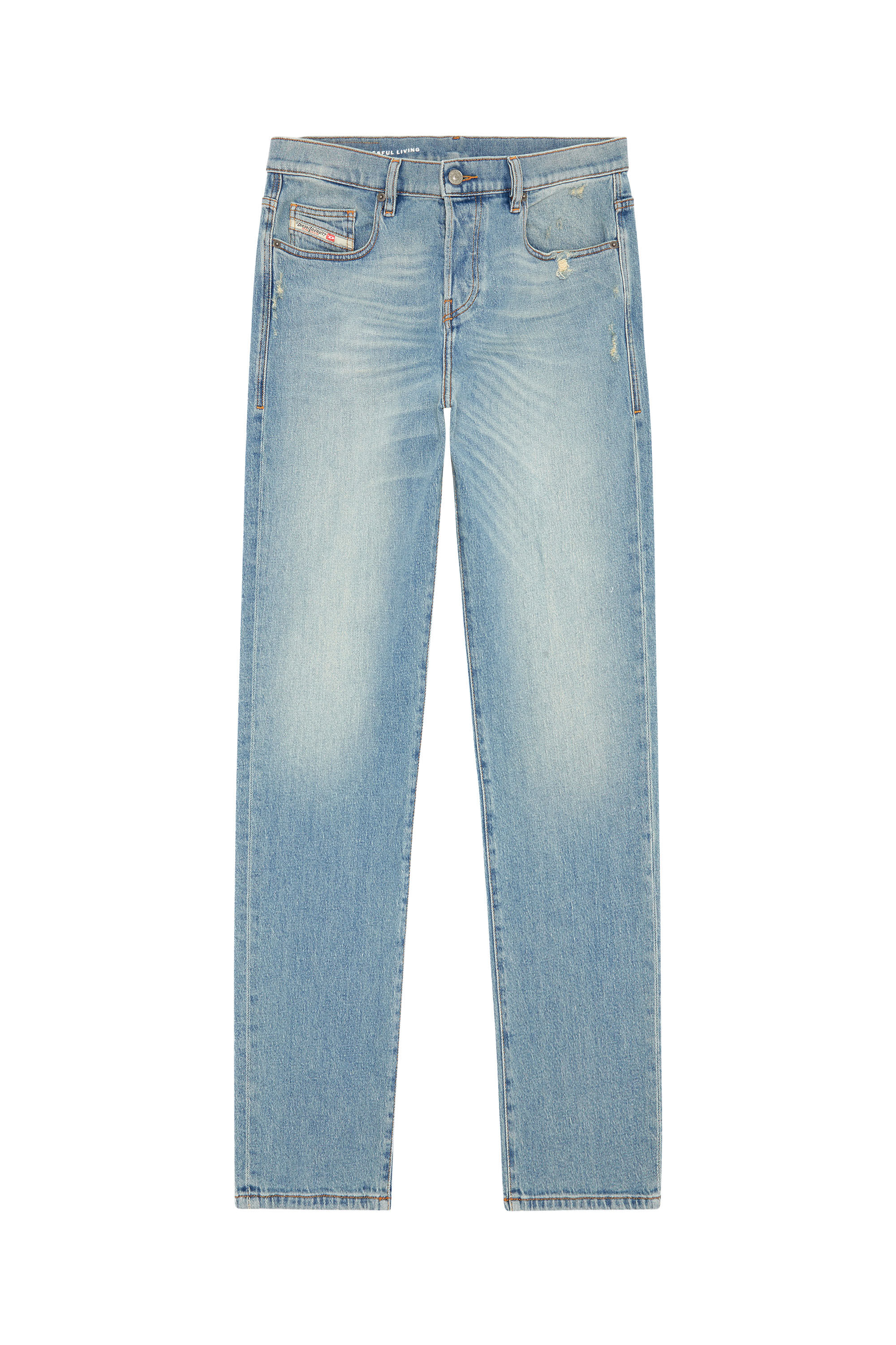 Diesel - Straight Jeans 2020 D-Viker 09H39, Blu Chiaro - Image 2