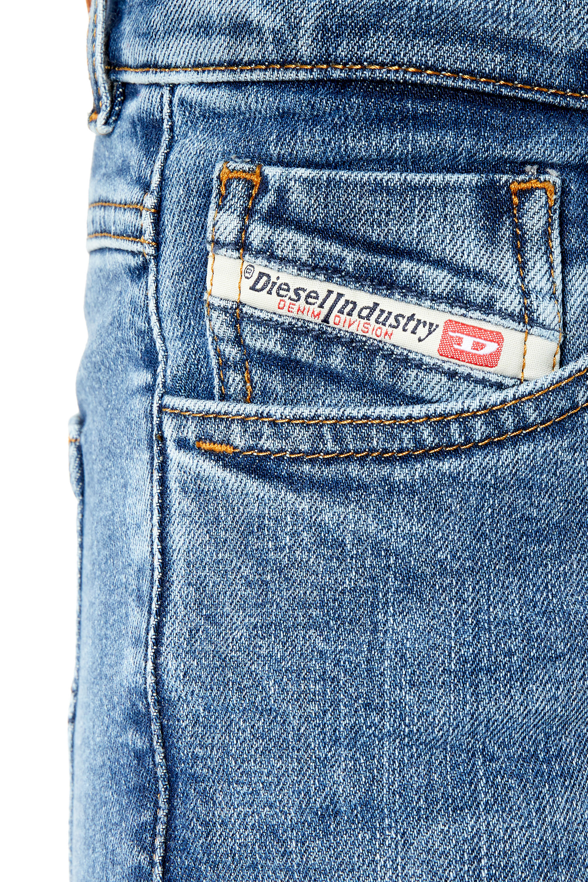 Diesel - Straight Jeans Sandy E09AA, Blu medio - Image 5