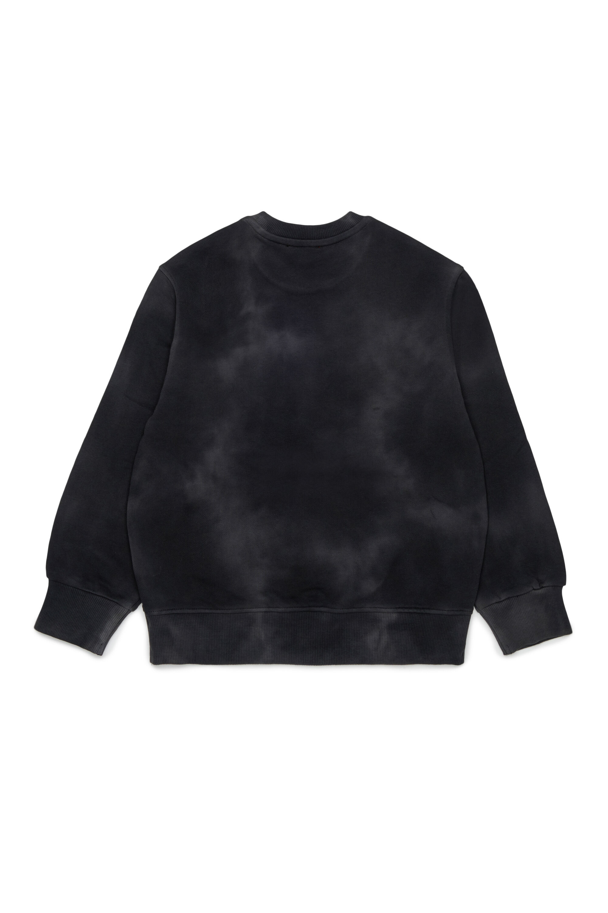 Diesel - SFIN OVER, Sweat-shirt effet nuage avec motif ph&eacute;nix Homme in Noir - 2