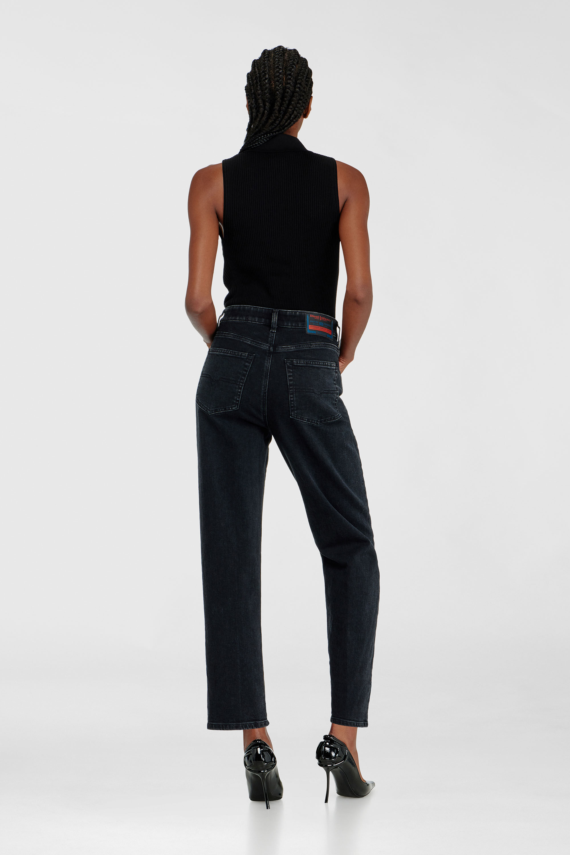 Diesel - Regular Jeans 1981 D-Went 09N89 Femme, Noir/Gris fonc&eacute; - Image 3