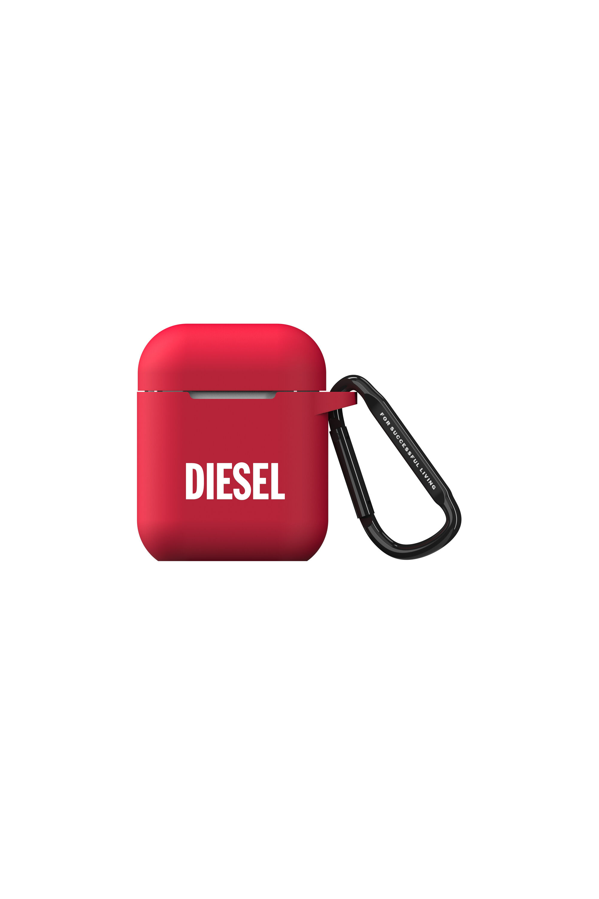 Diesel - 45832 AIRPOD CASE, Unisex Silikon AirPods Case in Rot - 1