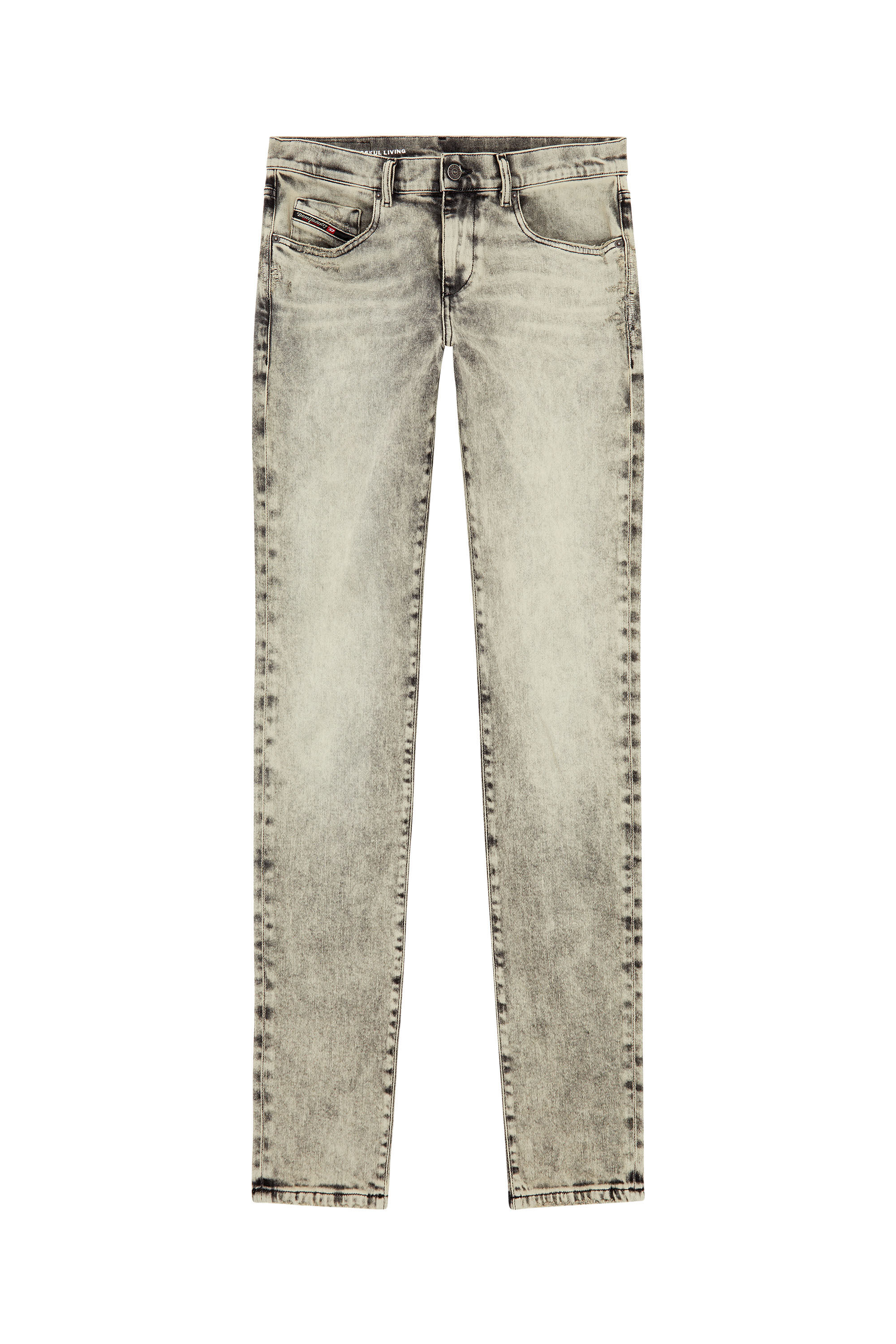 Diesel - Slim Jeans 2019 D-Strukt 09H56, Grigio - Image 2