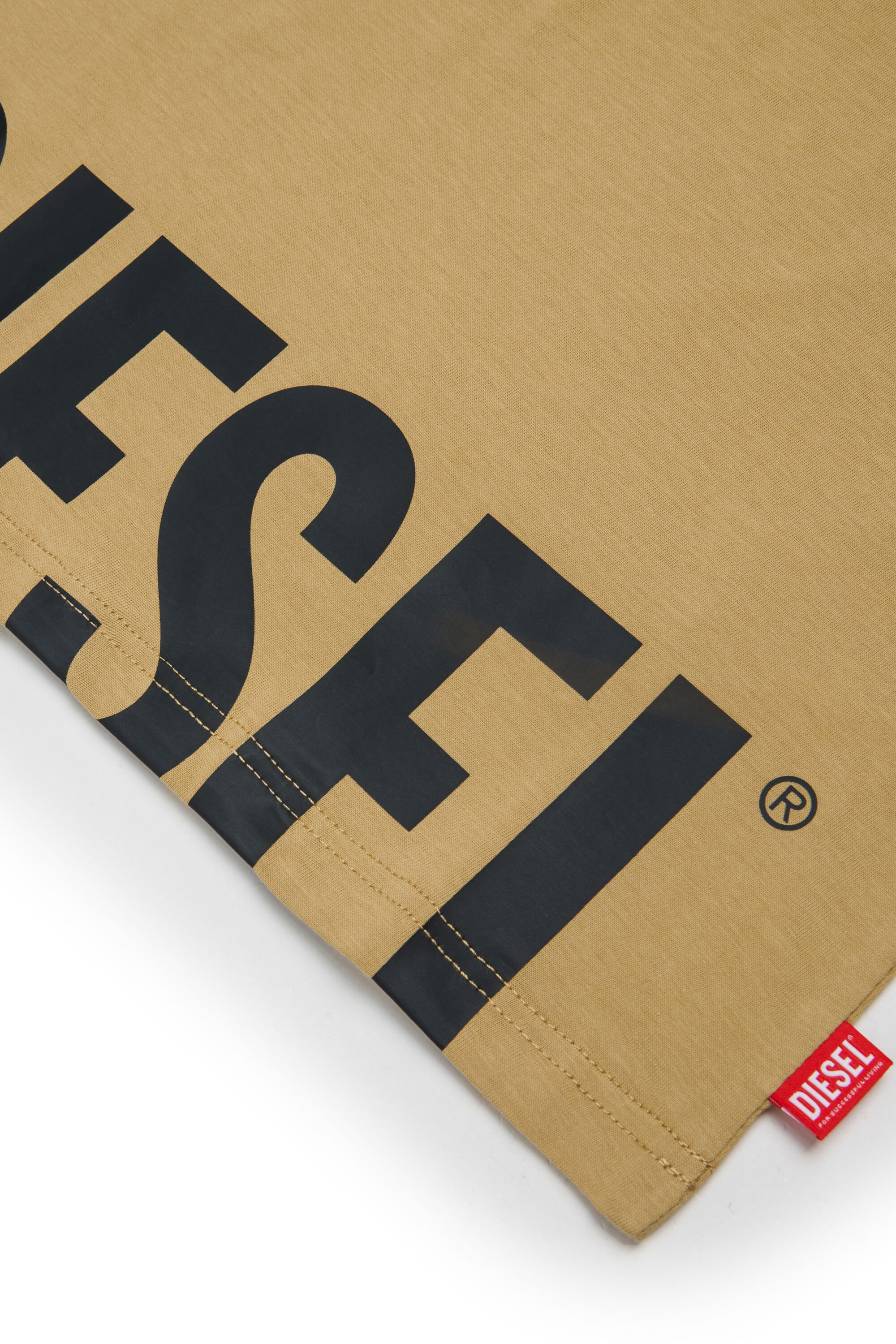 Diesel - TPRES, T-shirt avec logo d&eacute;coup&eacute; Homme in Marron - 4