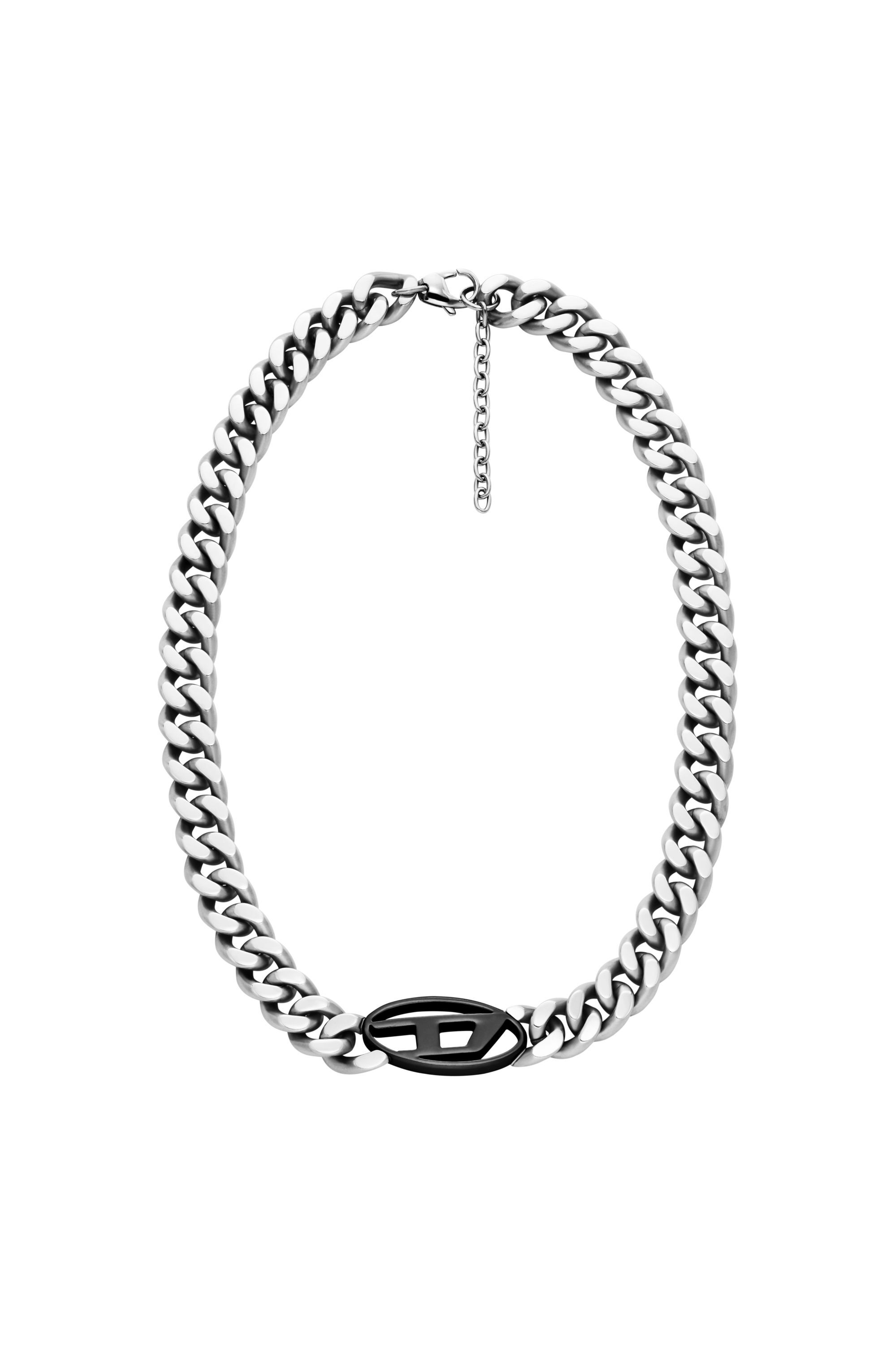 Diesel - DX1635931 JEWELLERY, Collana a catena in acciaio bicolore Unisex in Argento - 1