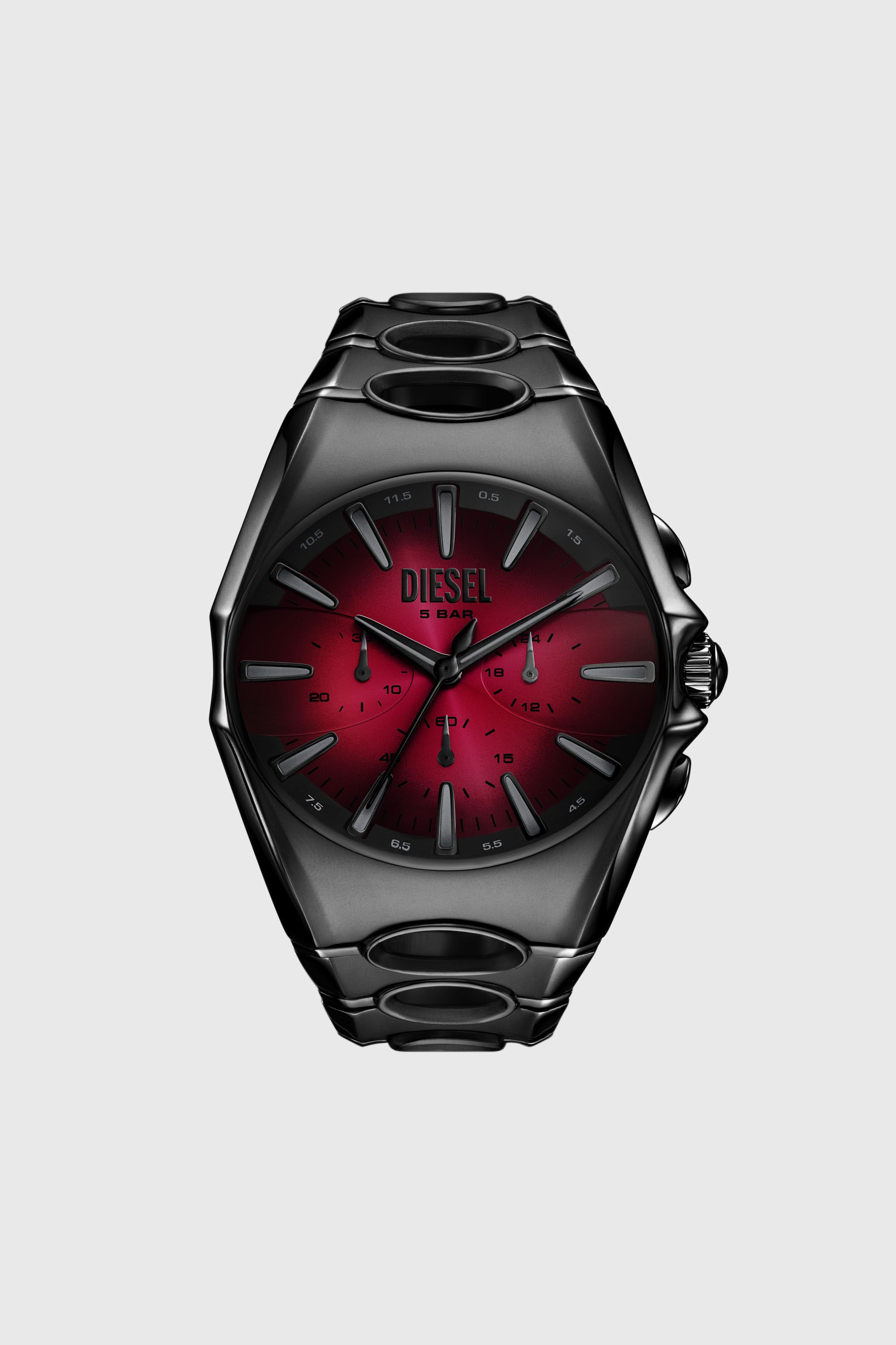 Diesel - DZ4696 WATCH, Orologio D-Curve in acciaio inossidabile nero Uomo in Nero - 1