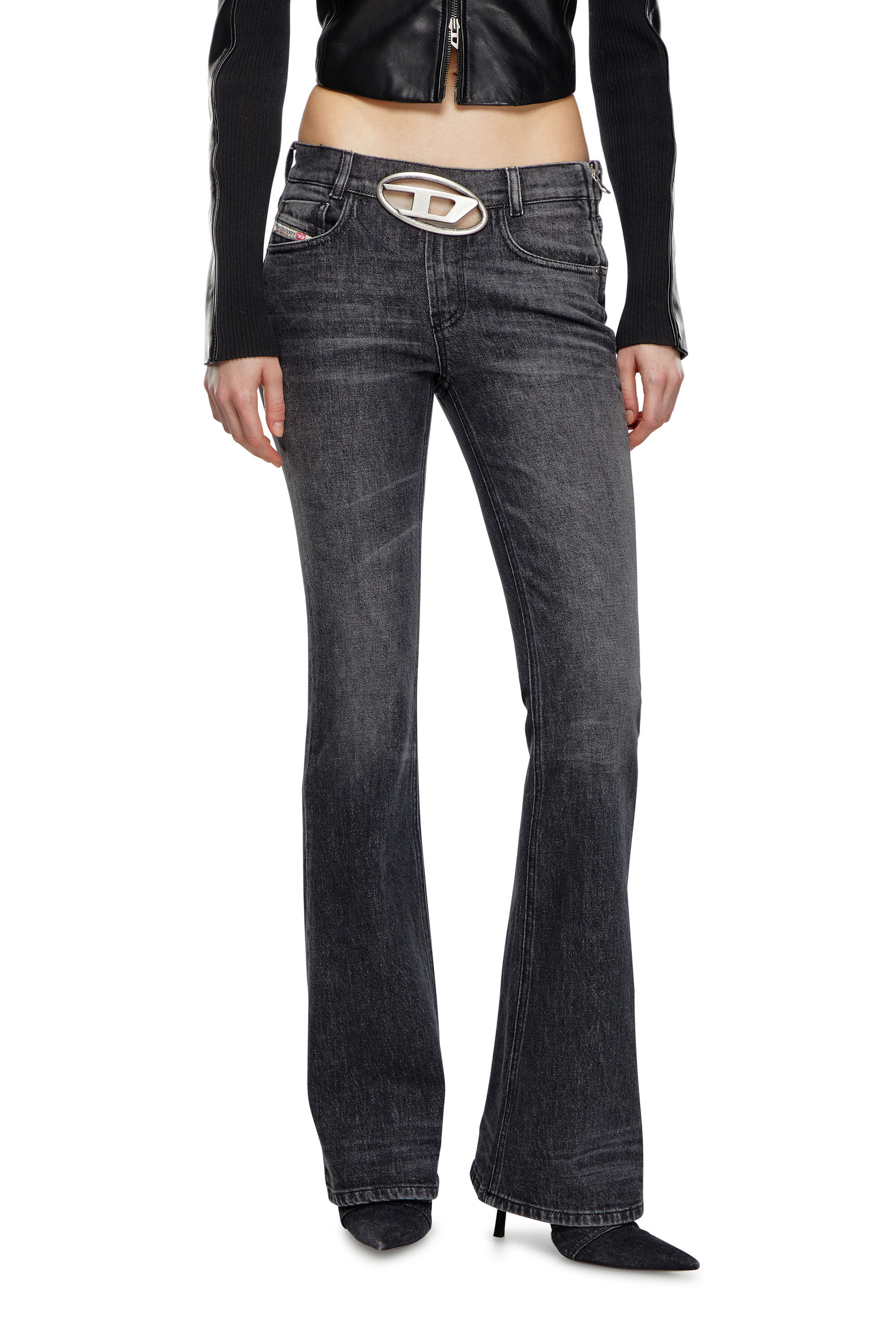 Diesel - Bootcut and Flare Jeans 1969 D-Ebbey 0CKAH, Nero/Grigio scuro - Image 3