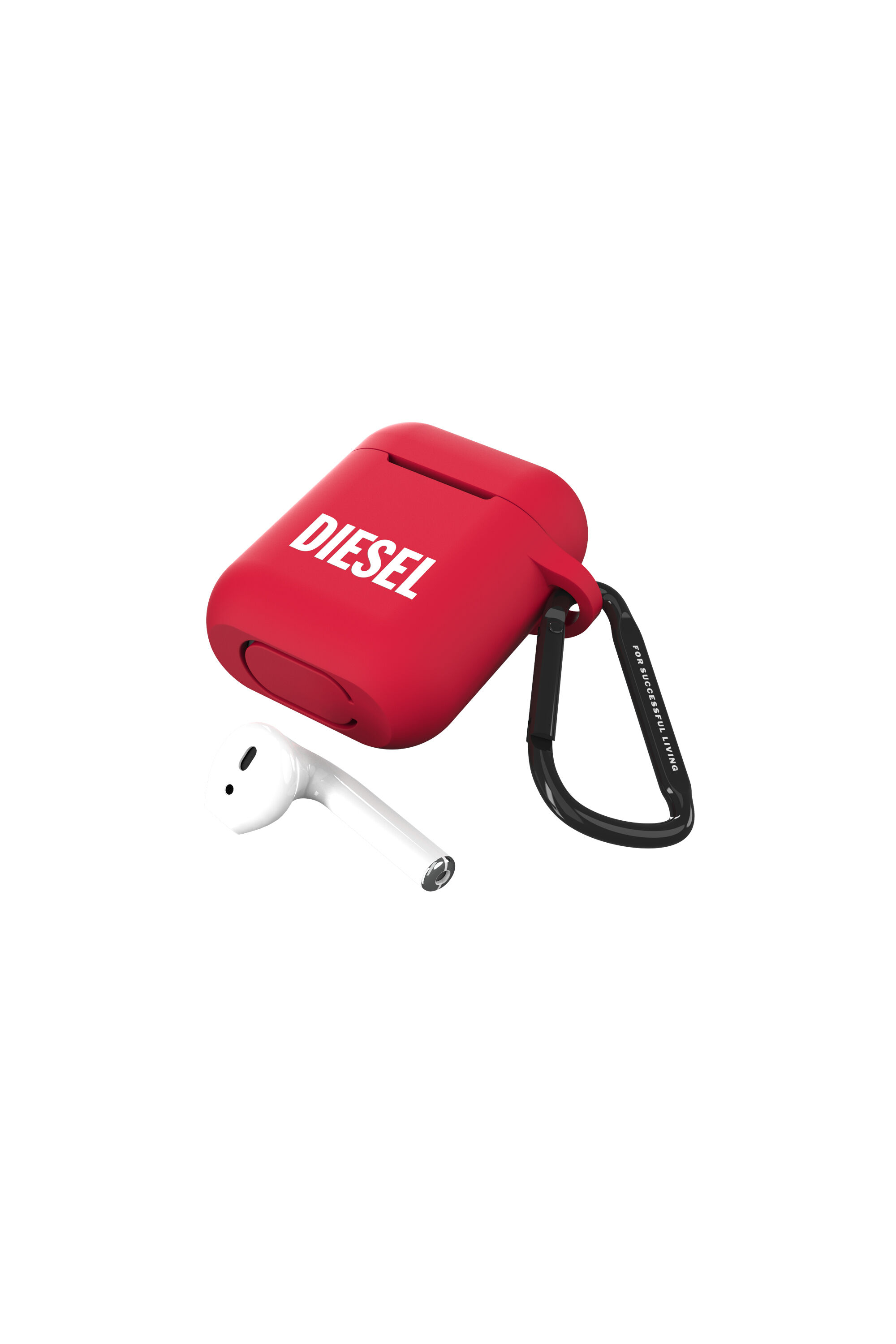 Diesel - 45832 AIRPOD CASE, Unisex Silikon AirPods Case in Rot - 4