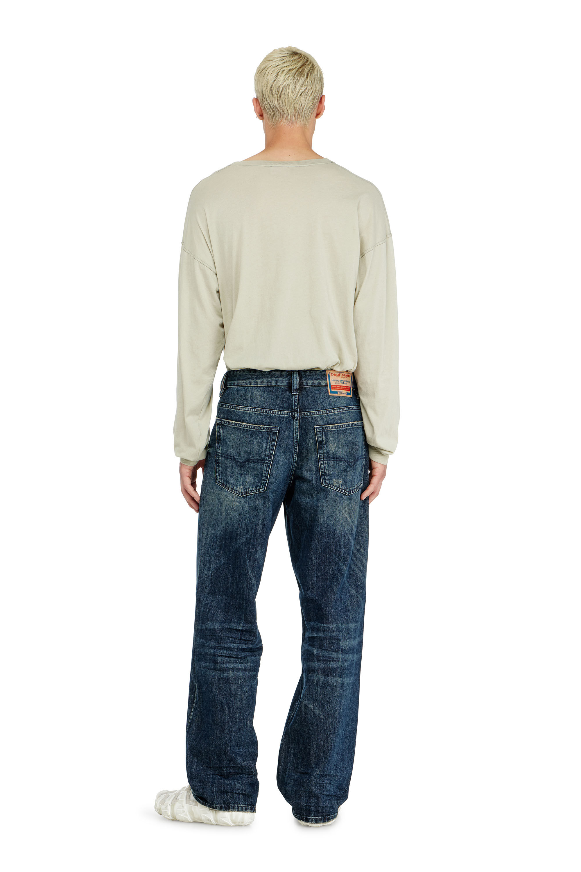 Diesel - Relaxed Jeans 2001 D-Macro 0ADBZ Homme, Bleu Fonc&eacute; - Image 3