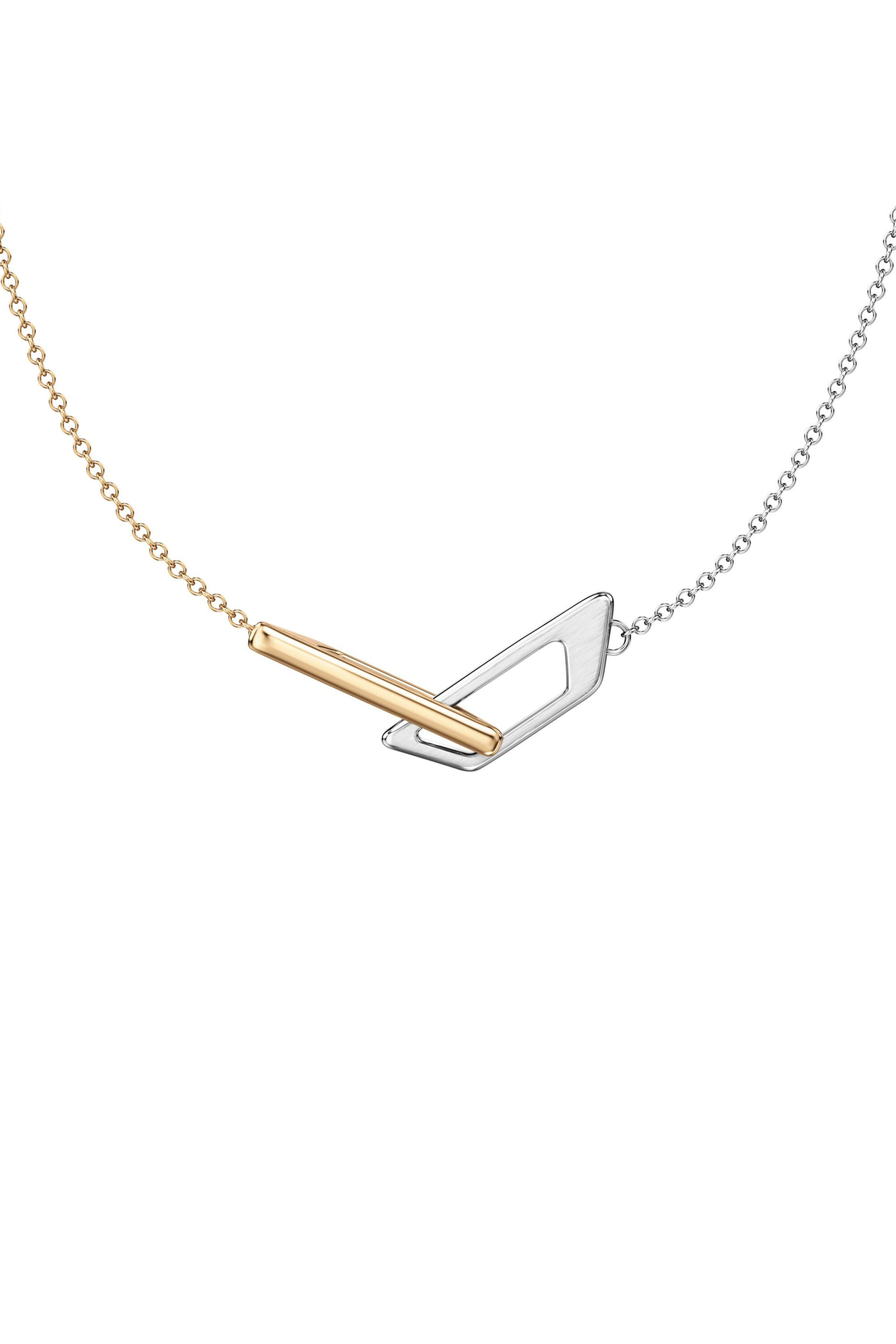 Diesel - DX1687931  JEWELLERY, Collier cha&icirc;ne en acier inoxydable Mixte in Gris argent&eacute; - 2
