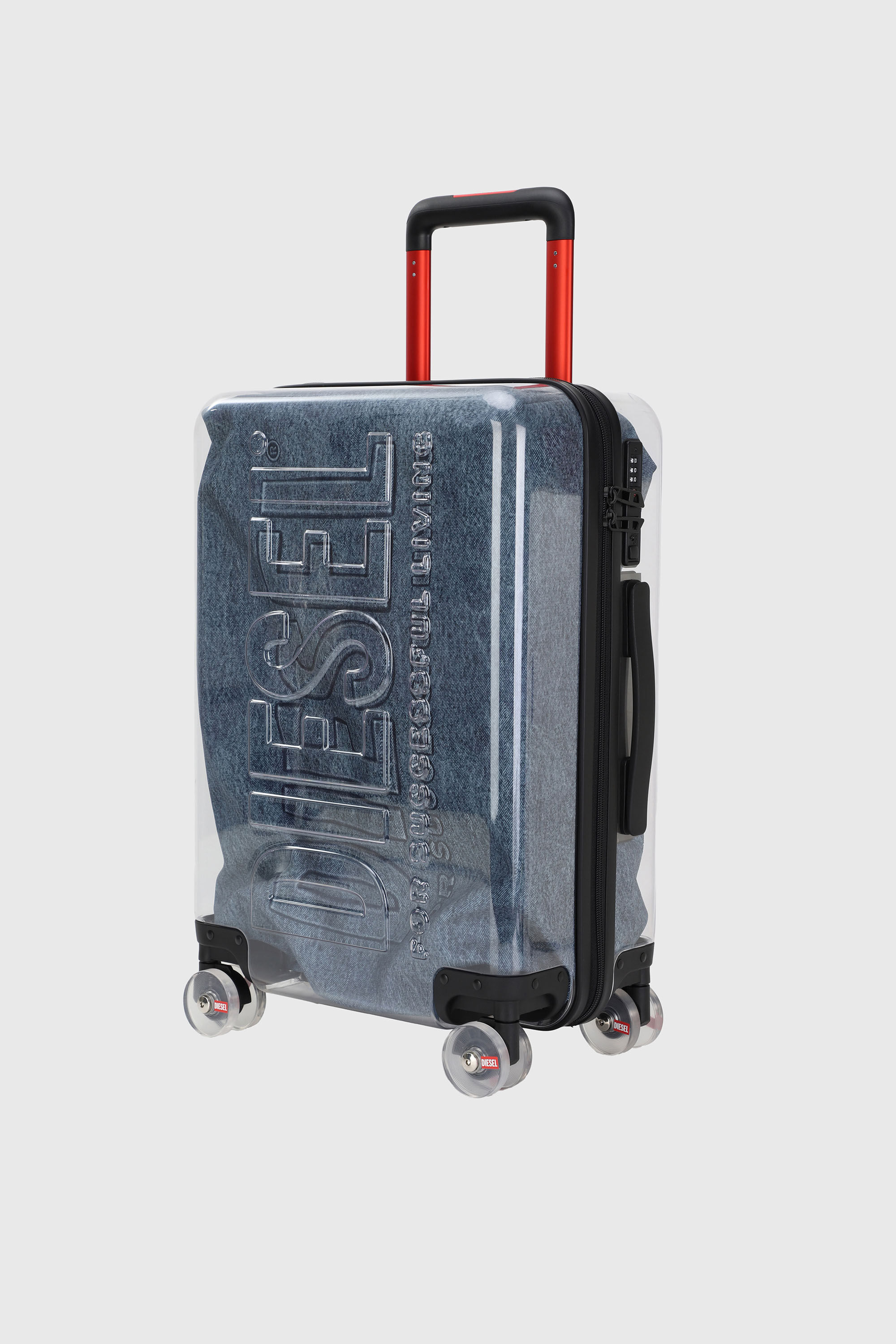 Diesel - LU0036 HARD LUGGAGE - DSL009, Valigia con logo trasparente taglia S Unisex in Blu - 5