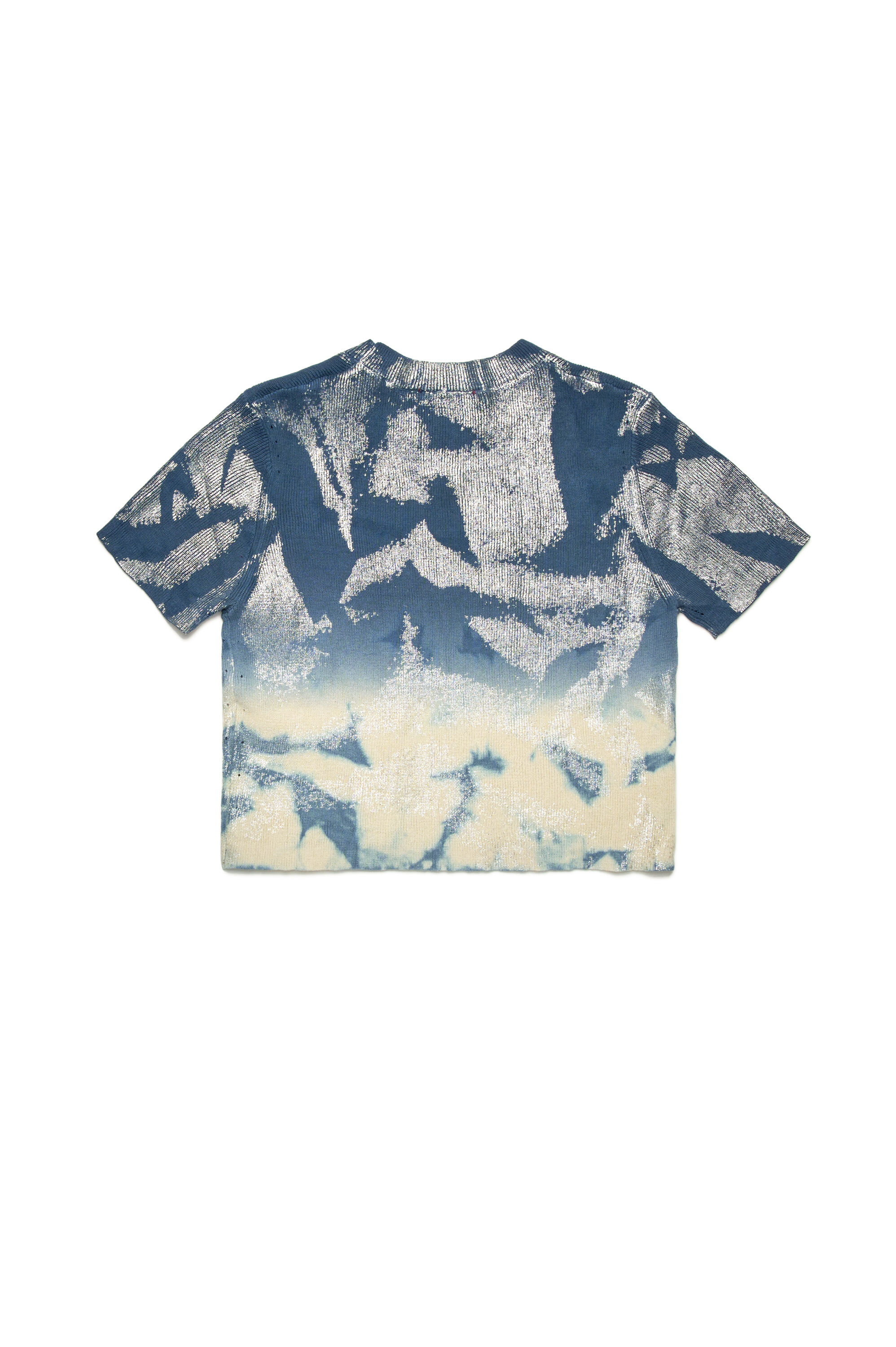 Diesel - KMILEENSS, T-shirt en tricot solarisé métallisé Femme in Gris argenté - 2