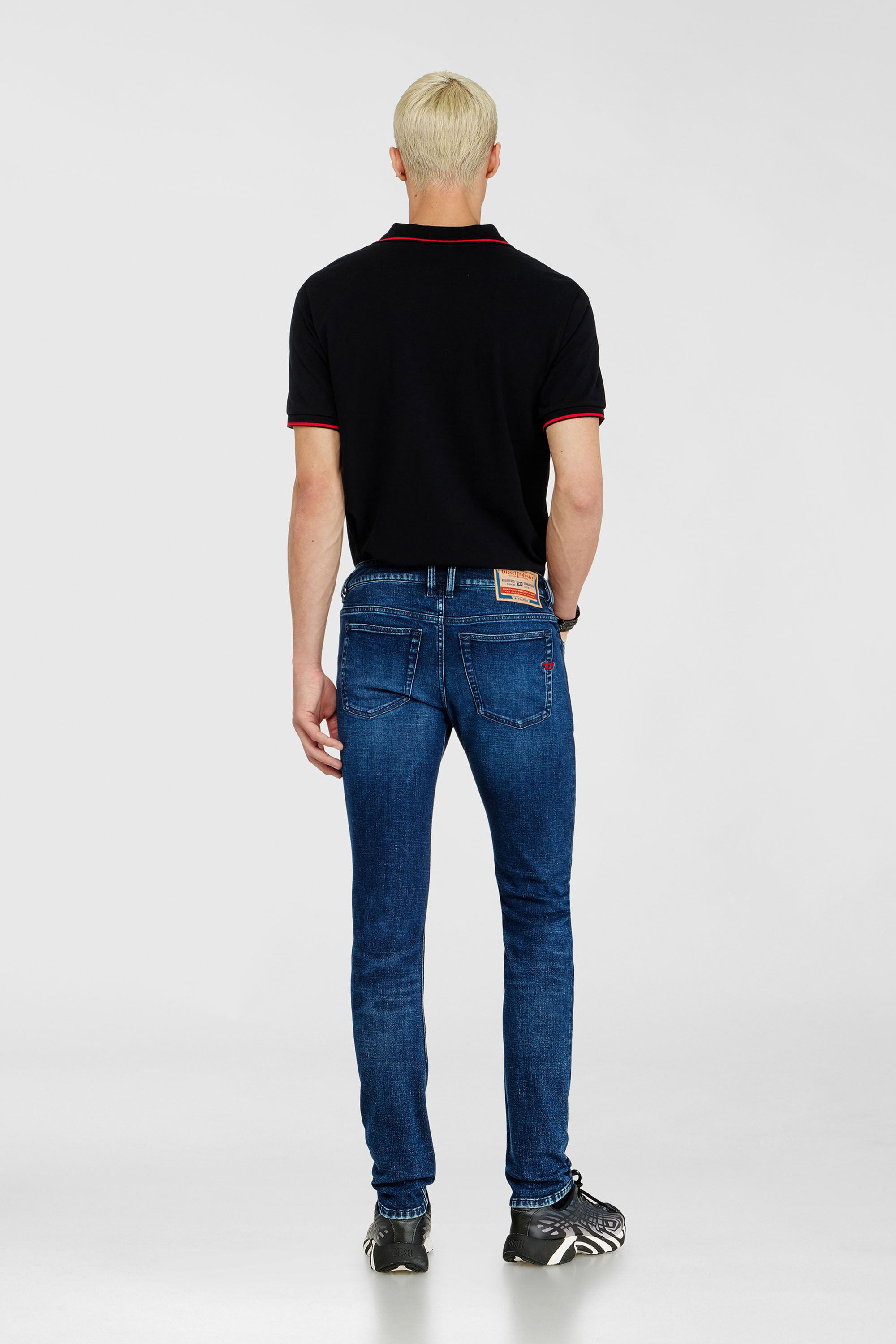 Diesel - Skinny Jeans 1979 Sleenker 0KBBD Uomo, Blu Scuro - Image 3