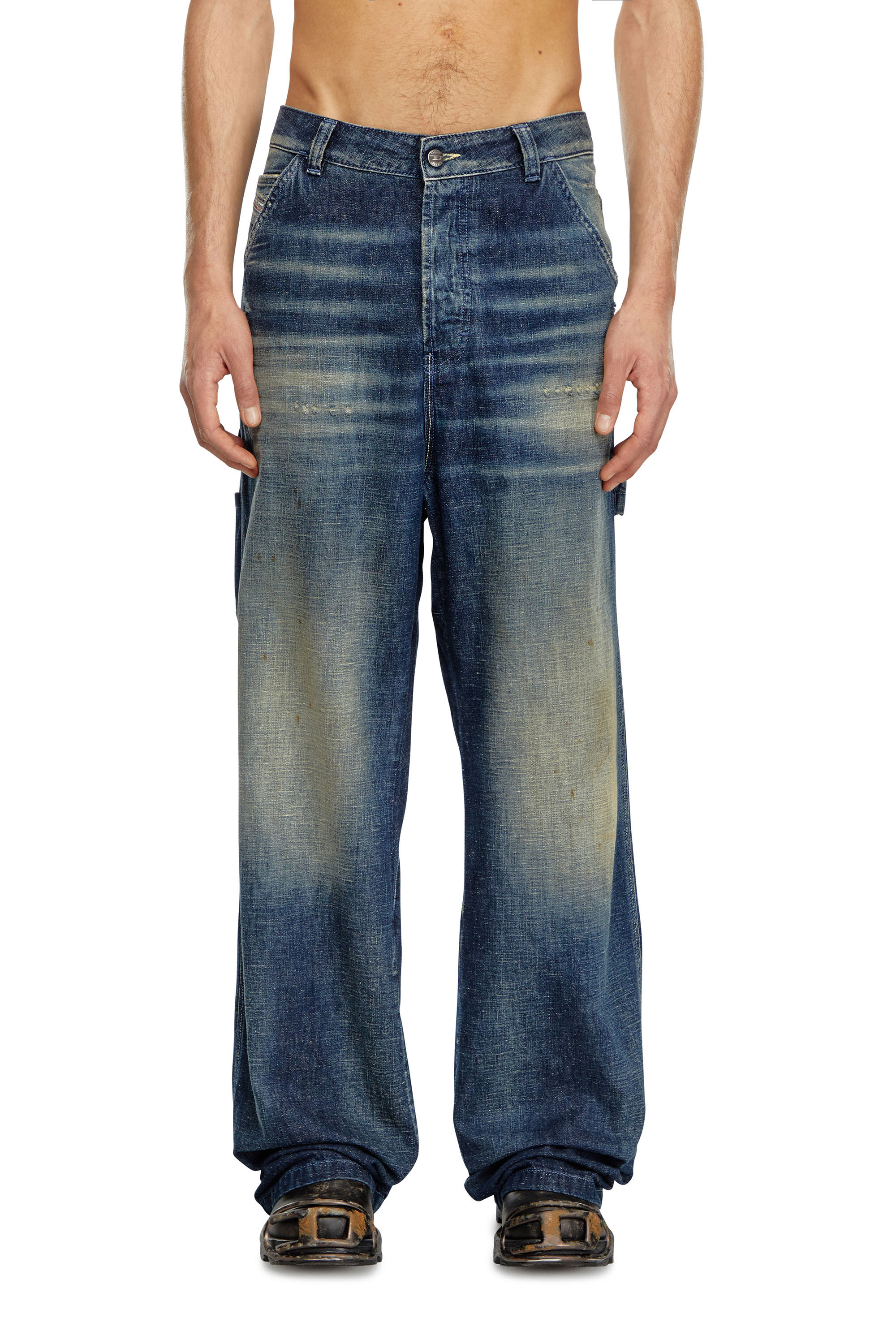 Diesel - Homme Straight Jeans D-Livery 09J91, Bleu Foncé - Image 3