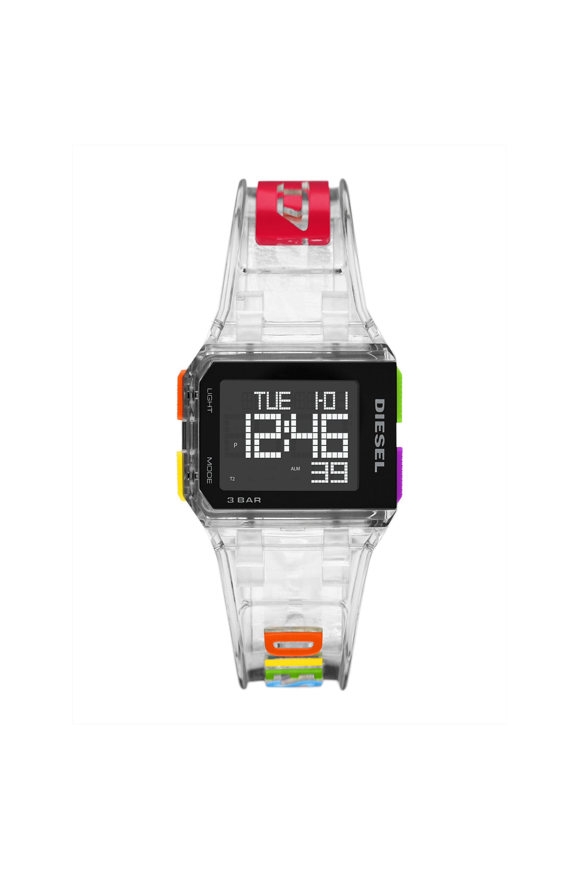 DZ1935 Orologio digitale Chopped trasparente Limited edition Diesel