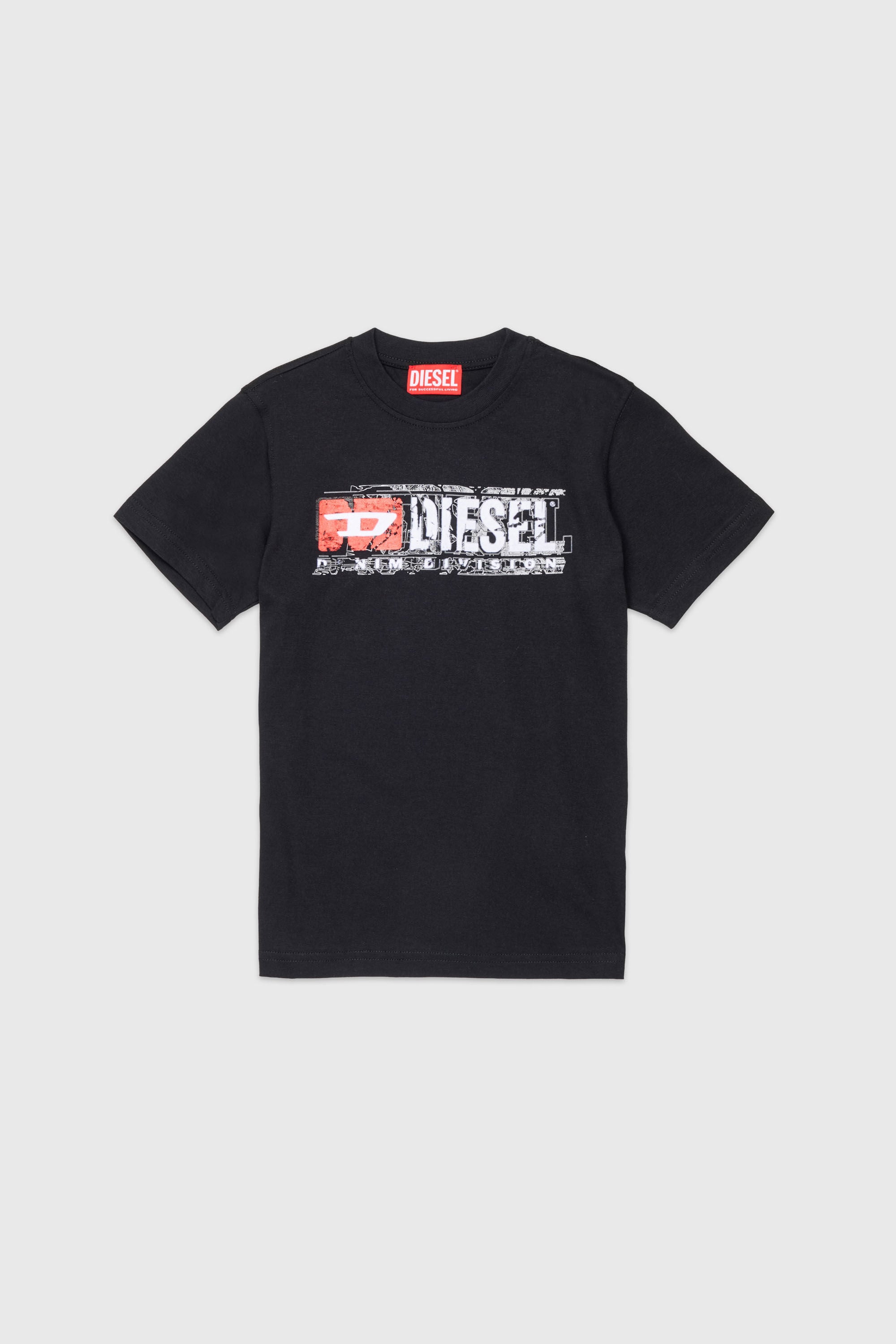 Diesel - TLOMIX, T-shirt con stampa logo distressed Uomo in ToBeDefined - 1
