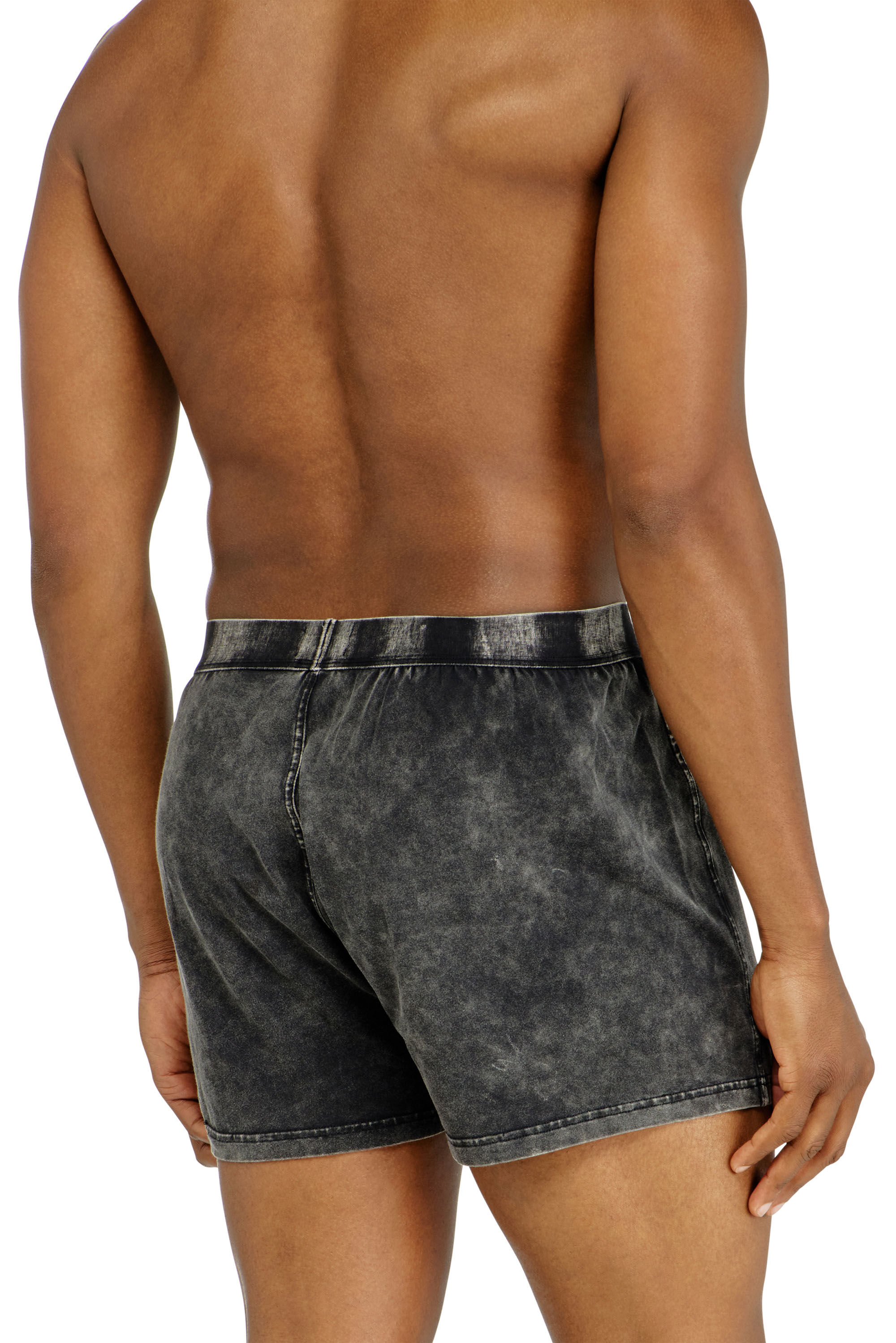 Diesel - STARPER-EL-DNM, Herren Boxers aus Baumwolle mit Denim-Effekt in Dunkelgrau - 3