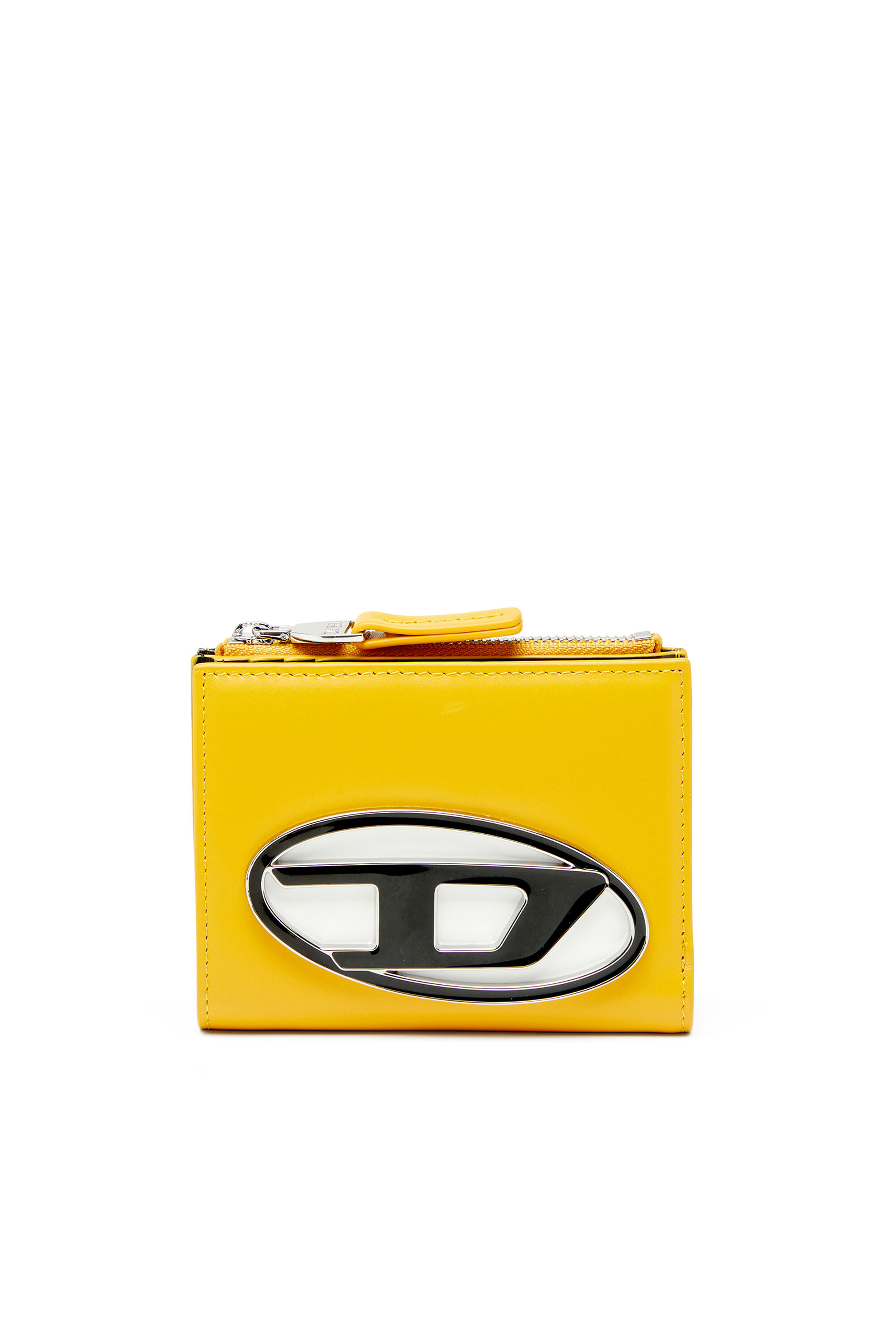 Diesel - 1DR BI-FOLD ZIP II, Portafoglio a libro small in pelle Donna in Giallo - 1