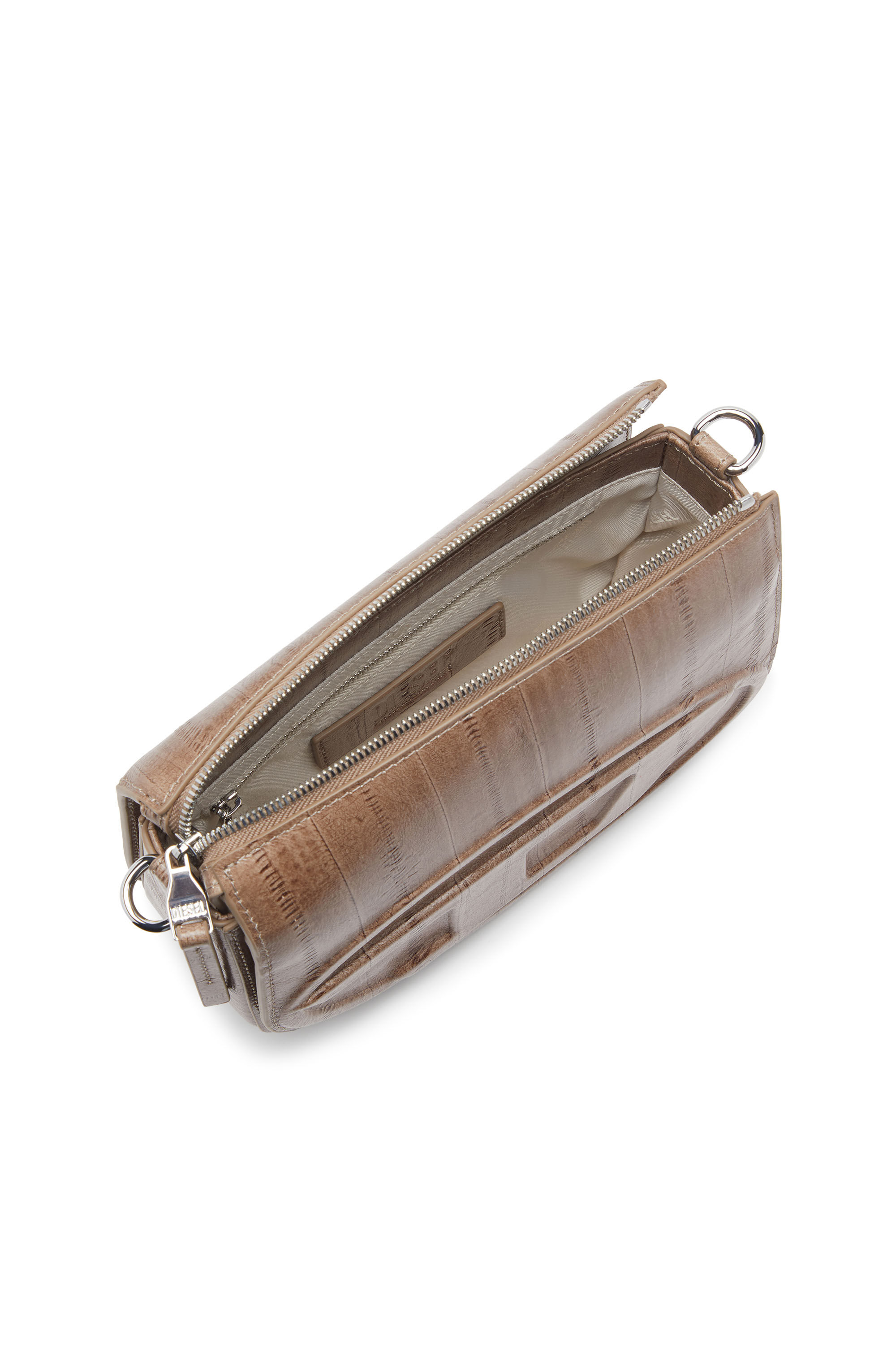 Diesel - 1DR CAMERA BAG, 1DR-Camera bag effetto anguilla Unisex in Marrone - 5