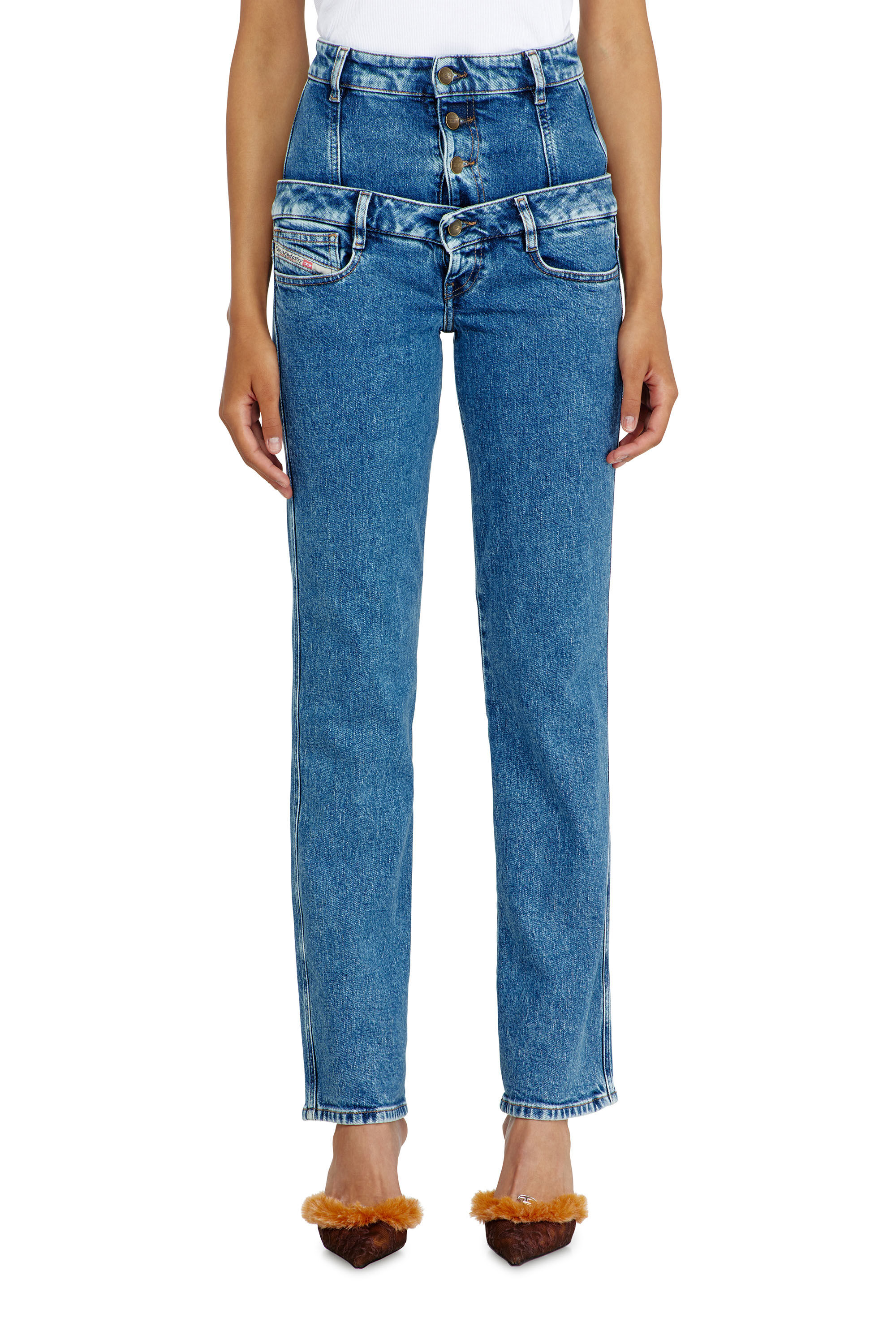 Diesel - Damen Slim Jeans D-Fynora 007EU, Mittelblau - 4
