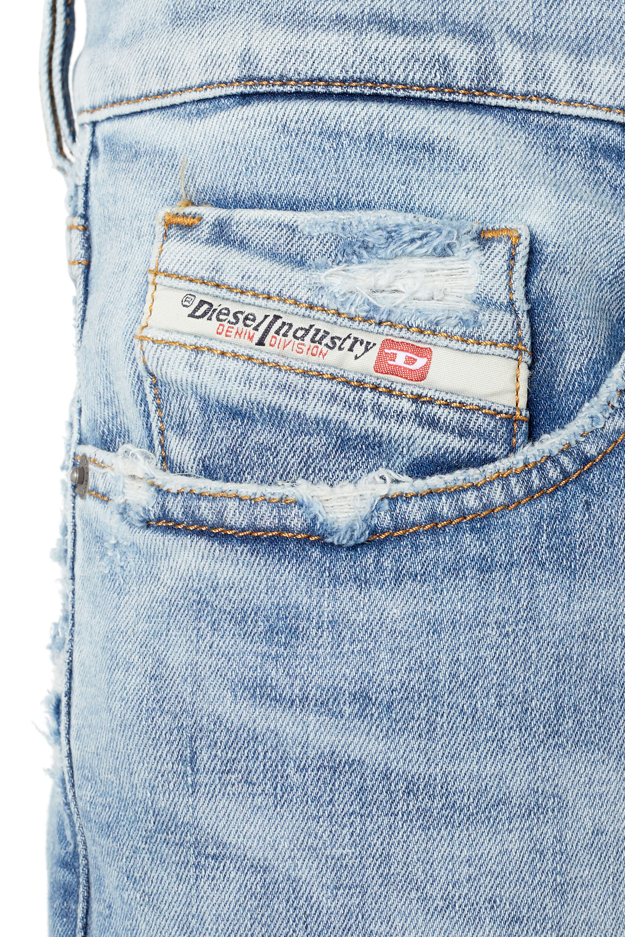 Diesel - Slim Jeans 2019 D-Strukt 09E67, Hellblau - Image 6