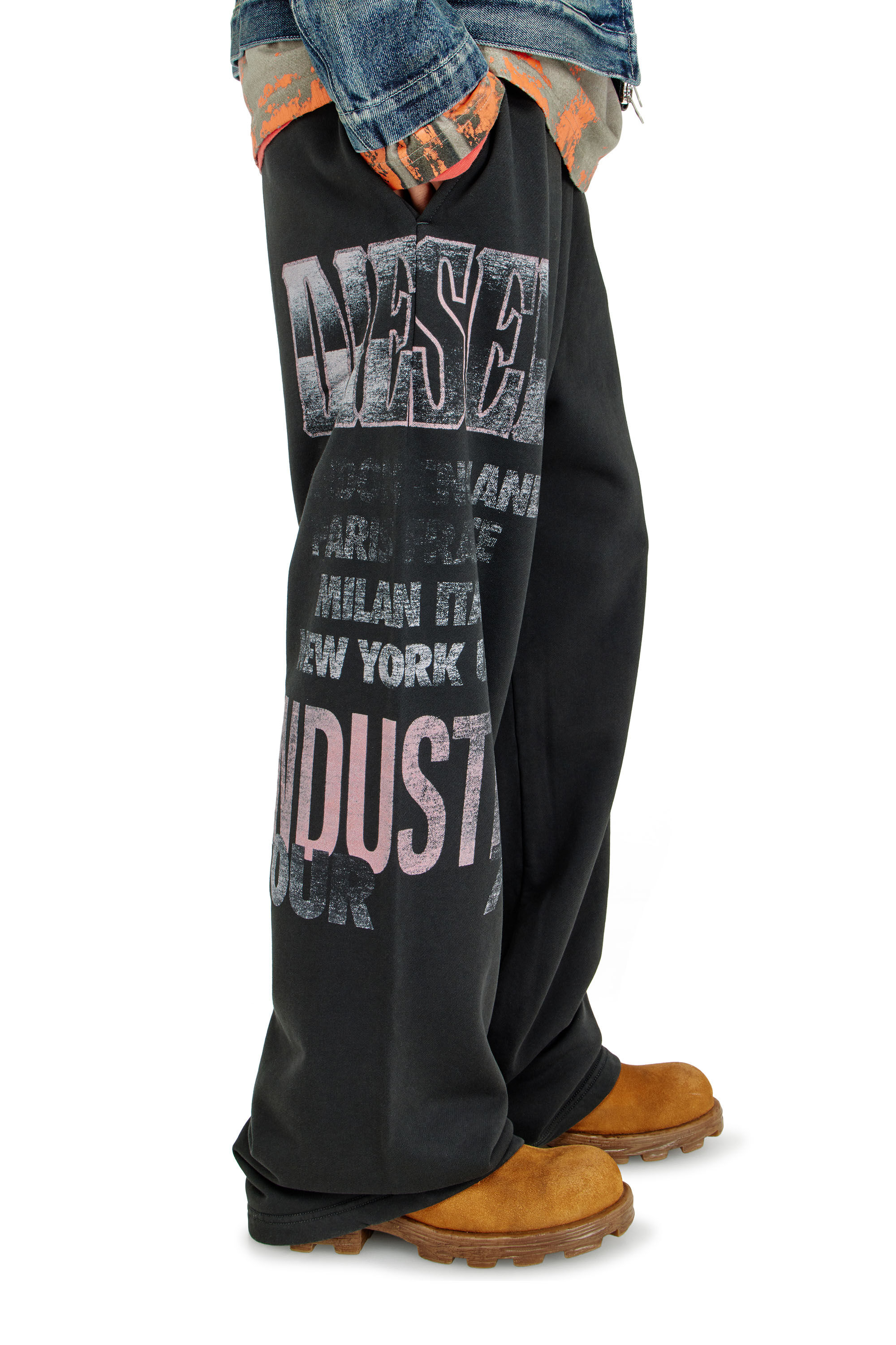 Diesel - P-ILL, Pantalon de surv&ecirc;tement avec graphismes concert Homme in ToBeDefined - 4