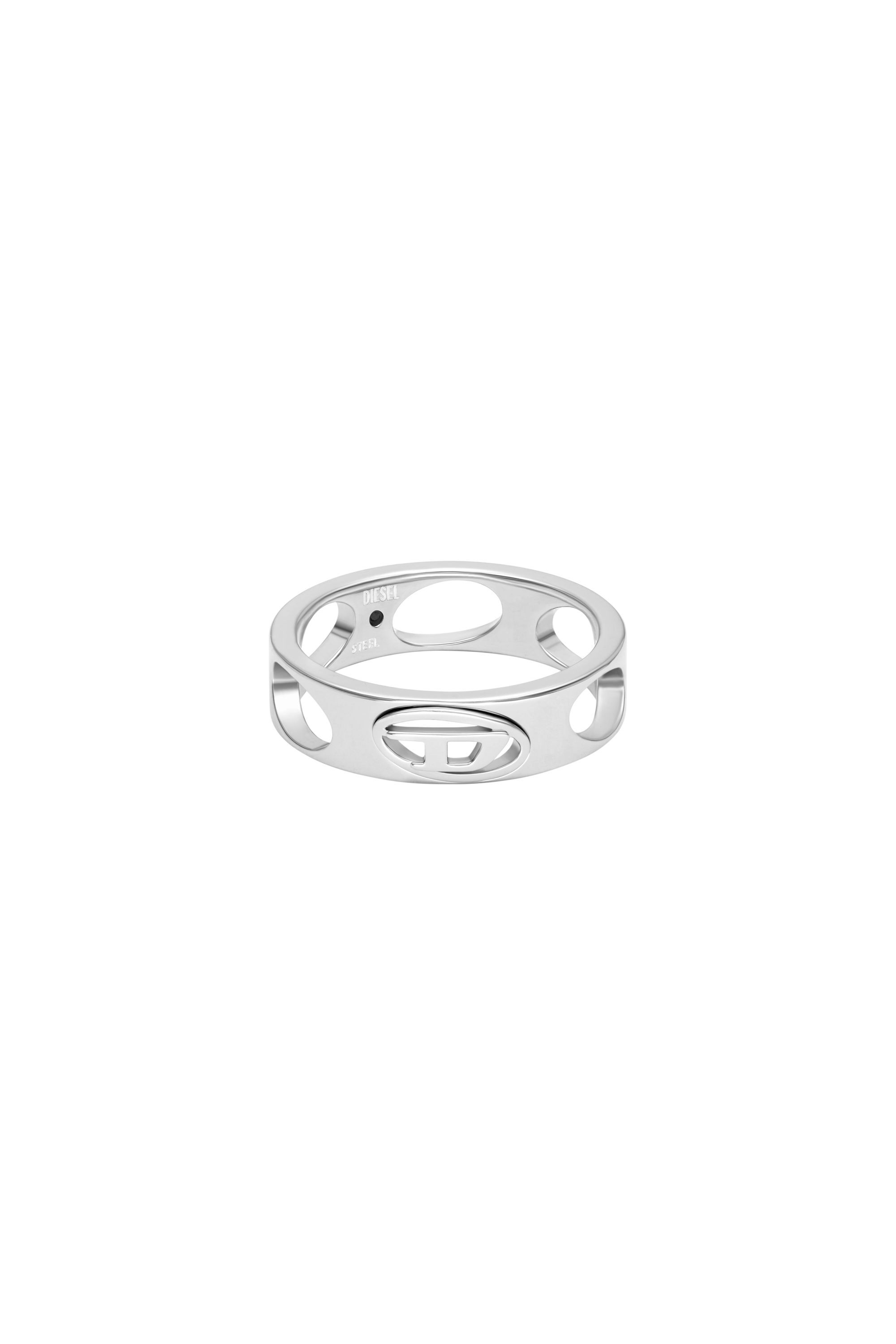 Diesel - DX166540 JEWELLERY, Anello con fascia in acciaio inox Unisex in Argento - 2