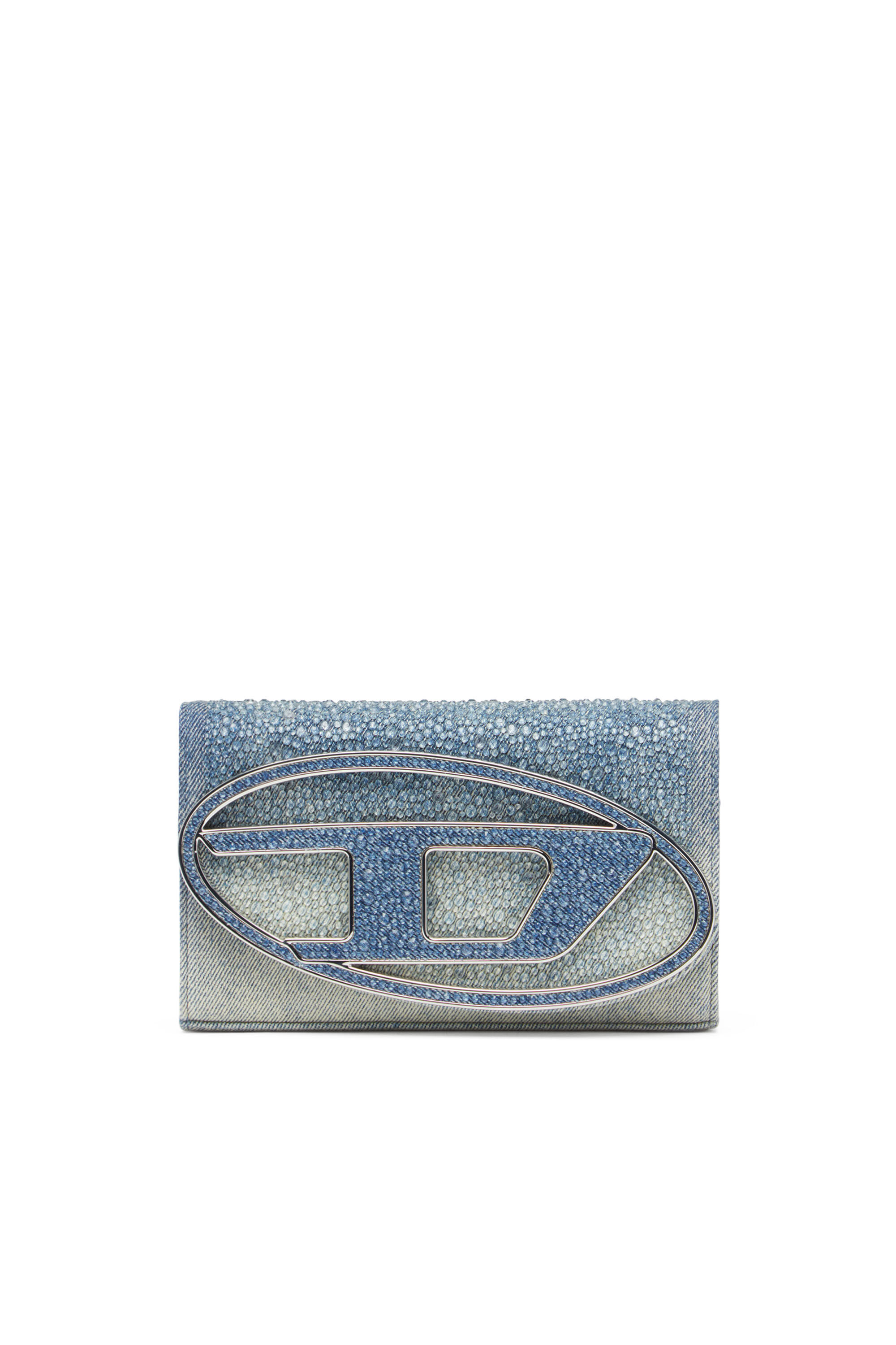 Diesel - 1DR WALLET STRAP, Bleu - Image 1