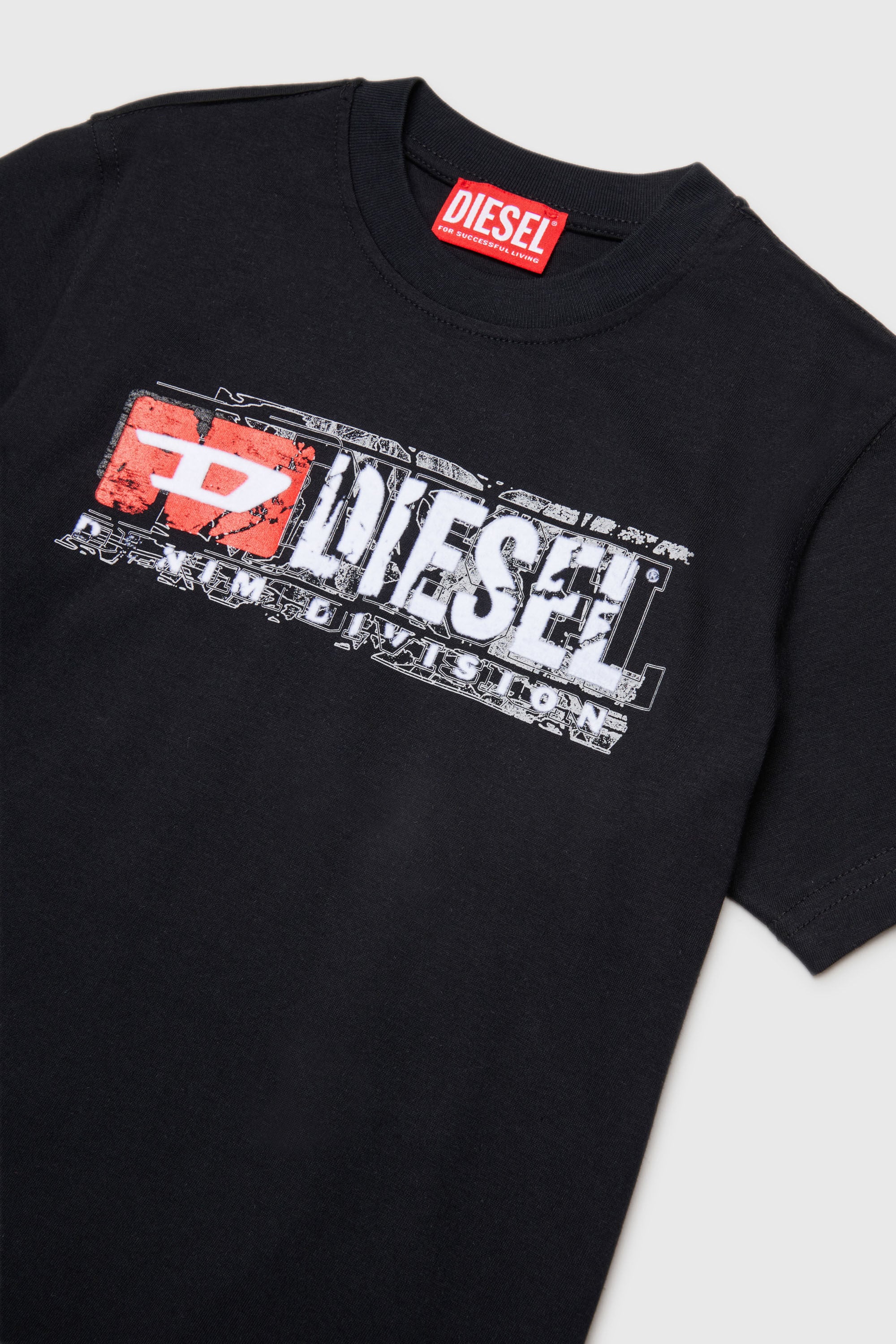 Diesel - TLOMIX, T-shirt con stampa logo distressed Uomo in ToBeDefined - 3