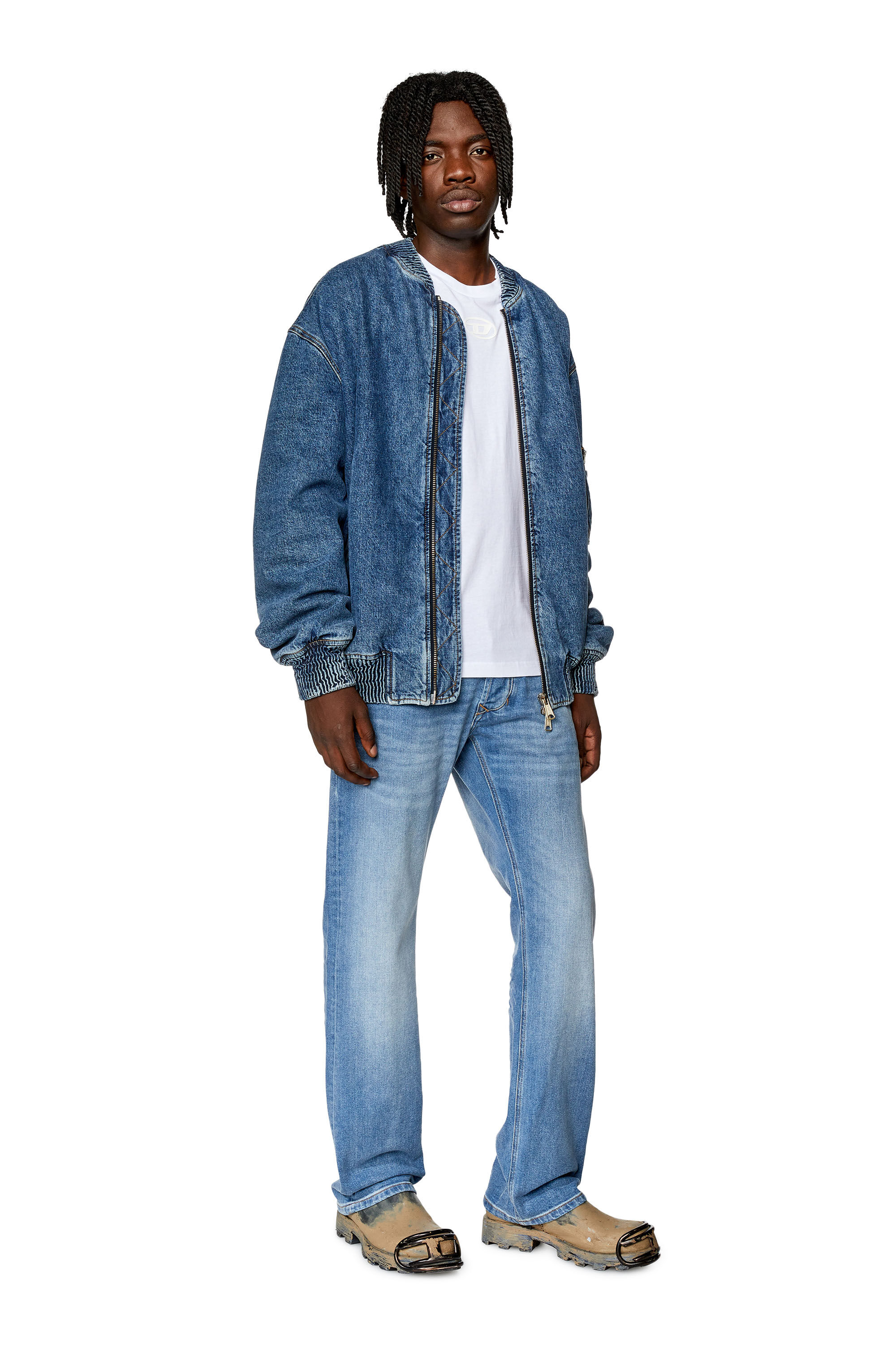 Diesel - Straight Jeans 1985 Larkee 0ENAS, Bleu Clair - Image 1