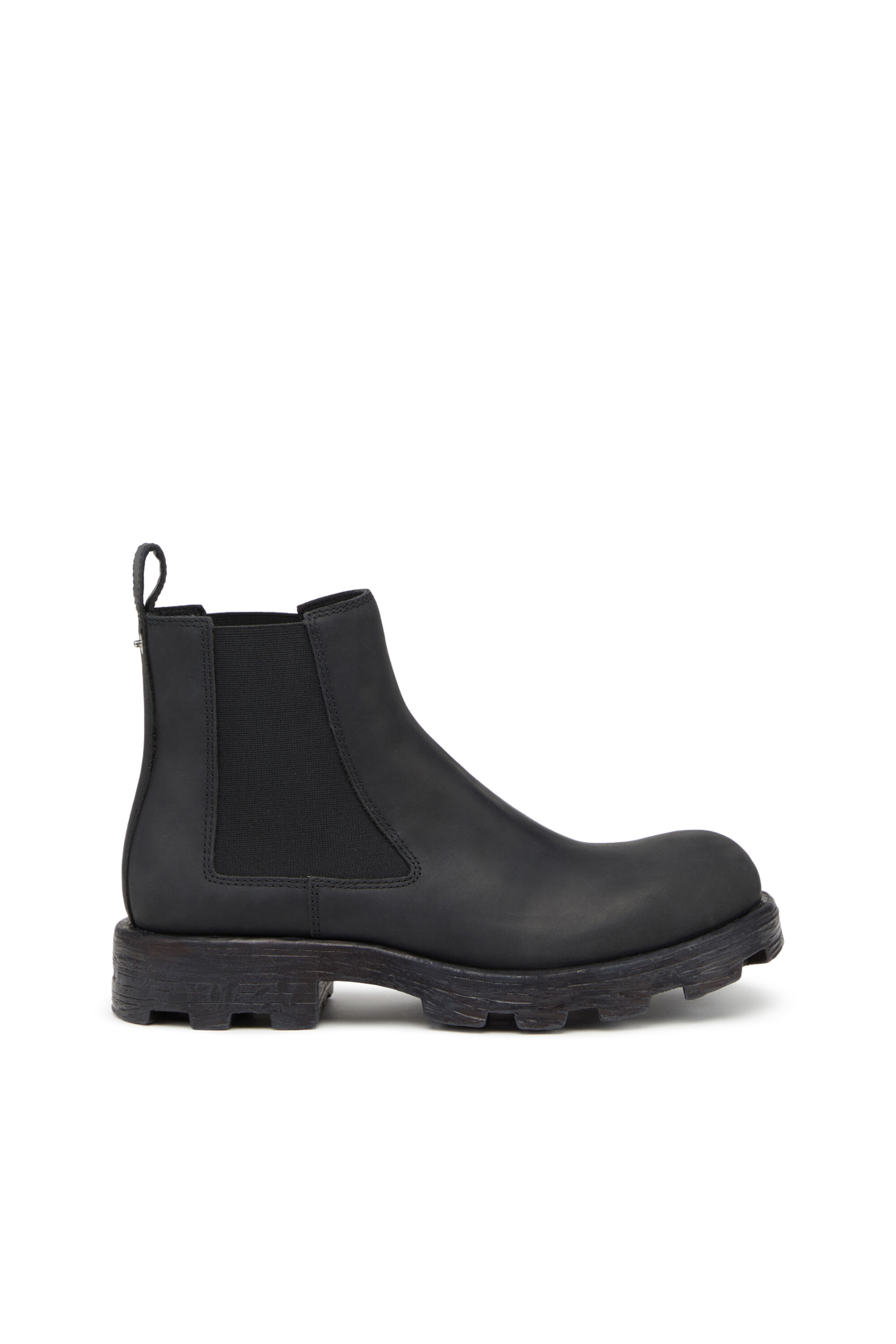 D Hammer LCH Bottes Chelsea en cuir nubuck cire Homme Noir Diesel