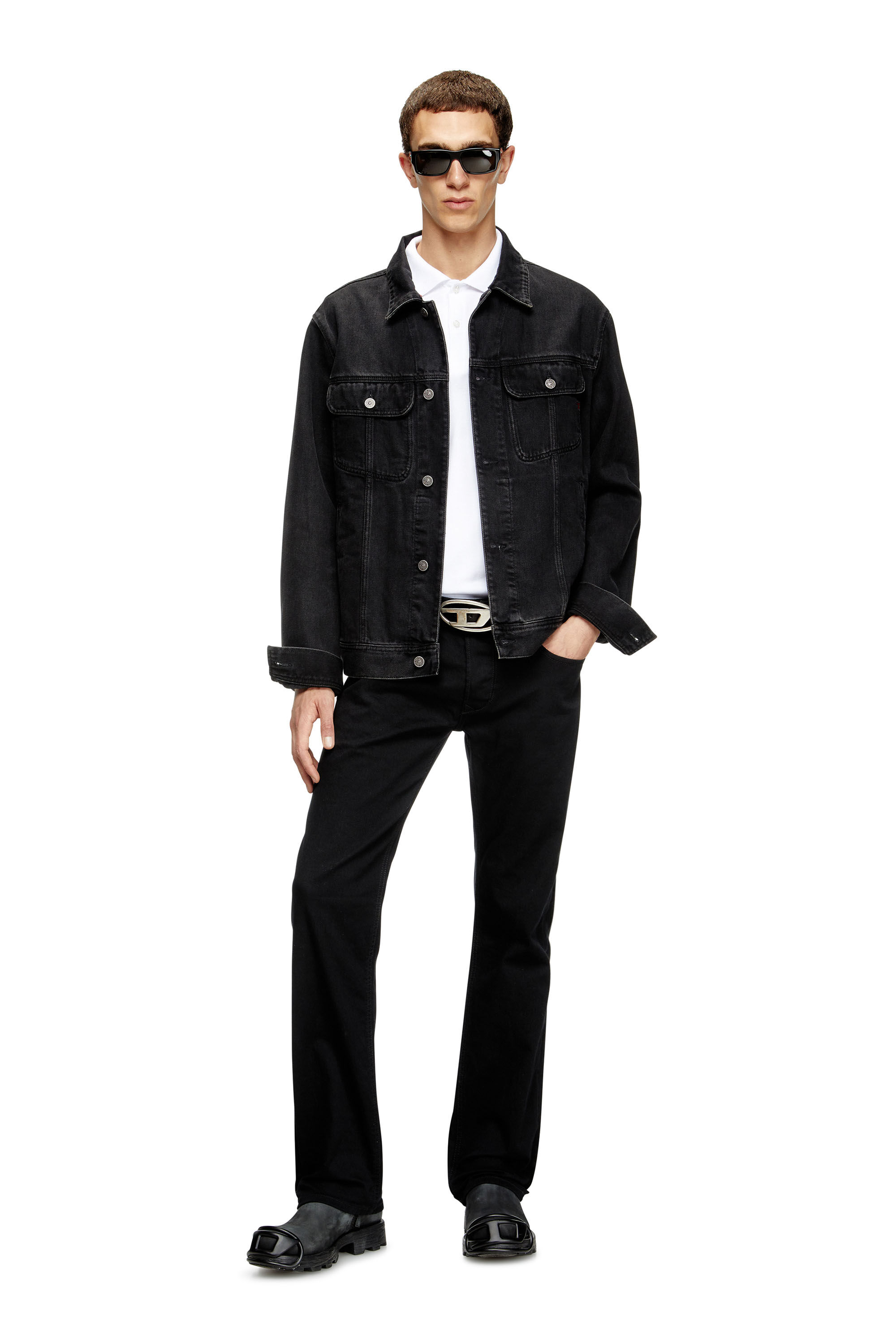 Diesel - T-FERRY-MICRODIV, Polo avec micro broderie Diesel Homme in Blanc - 1