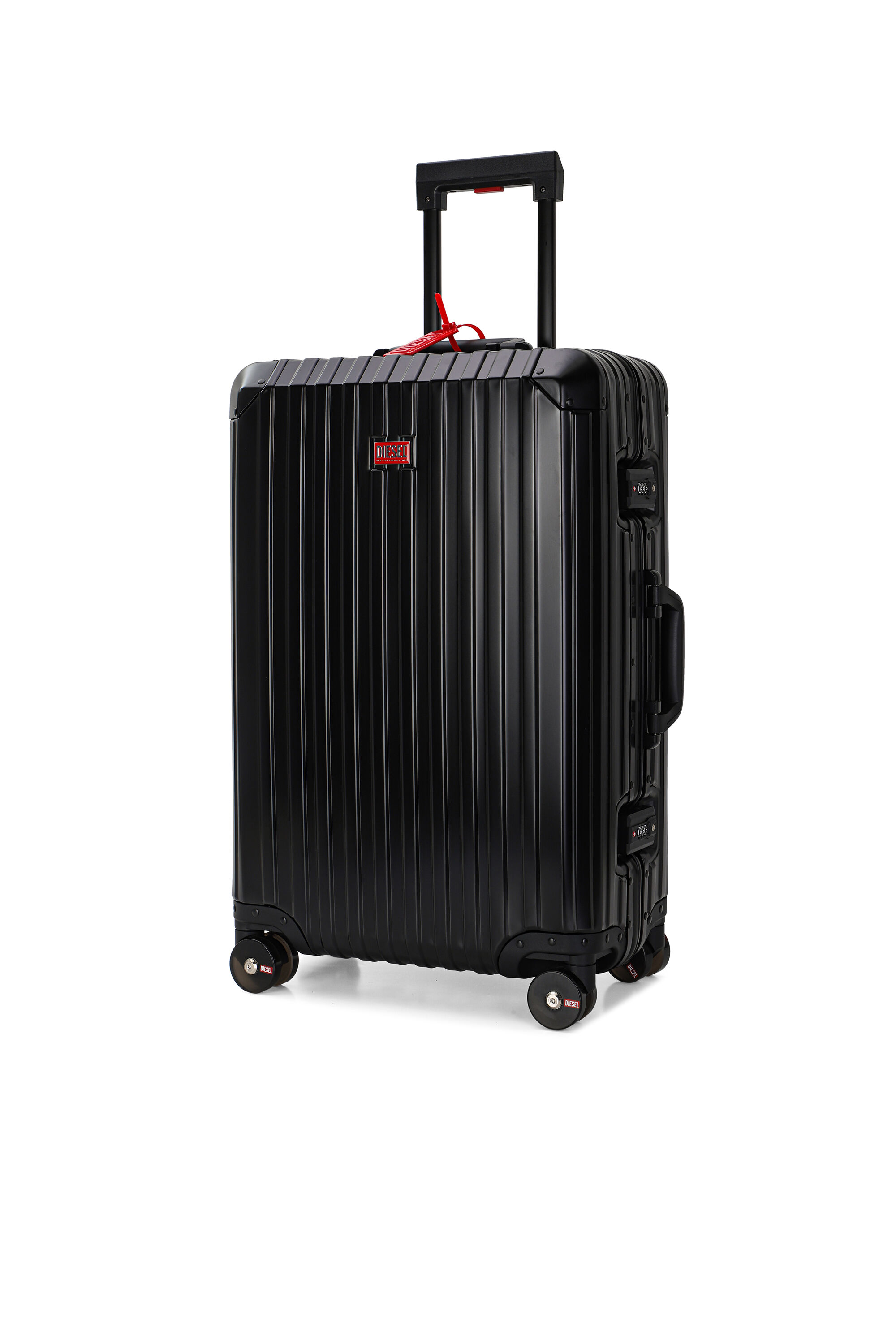 Diesel - DIESEL ALUMINUM TROLLEY- DSL002, Valise en aluminium taille M Mixte in Noir - 5