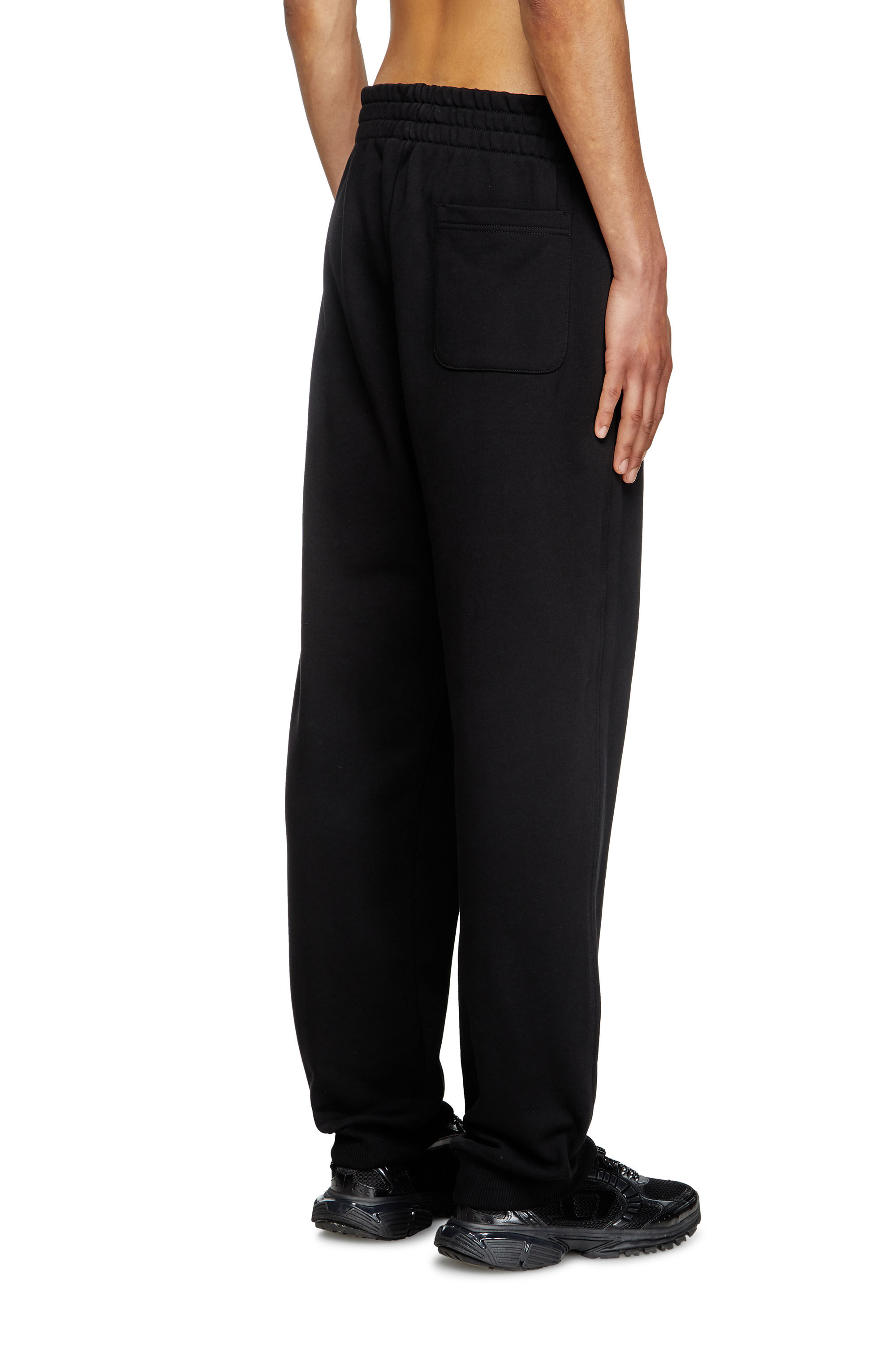 Diesel - P-MARKY-OD, Pantaloni tuta con Oval D metallizzato Uomo in Nero - 4