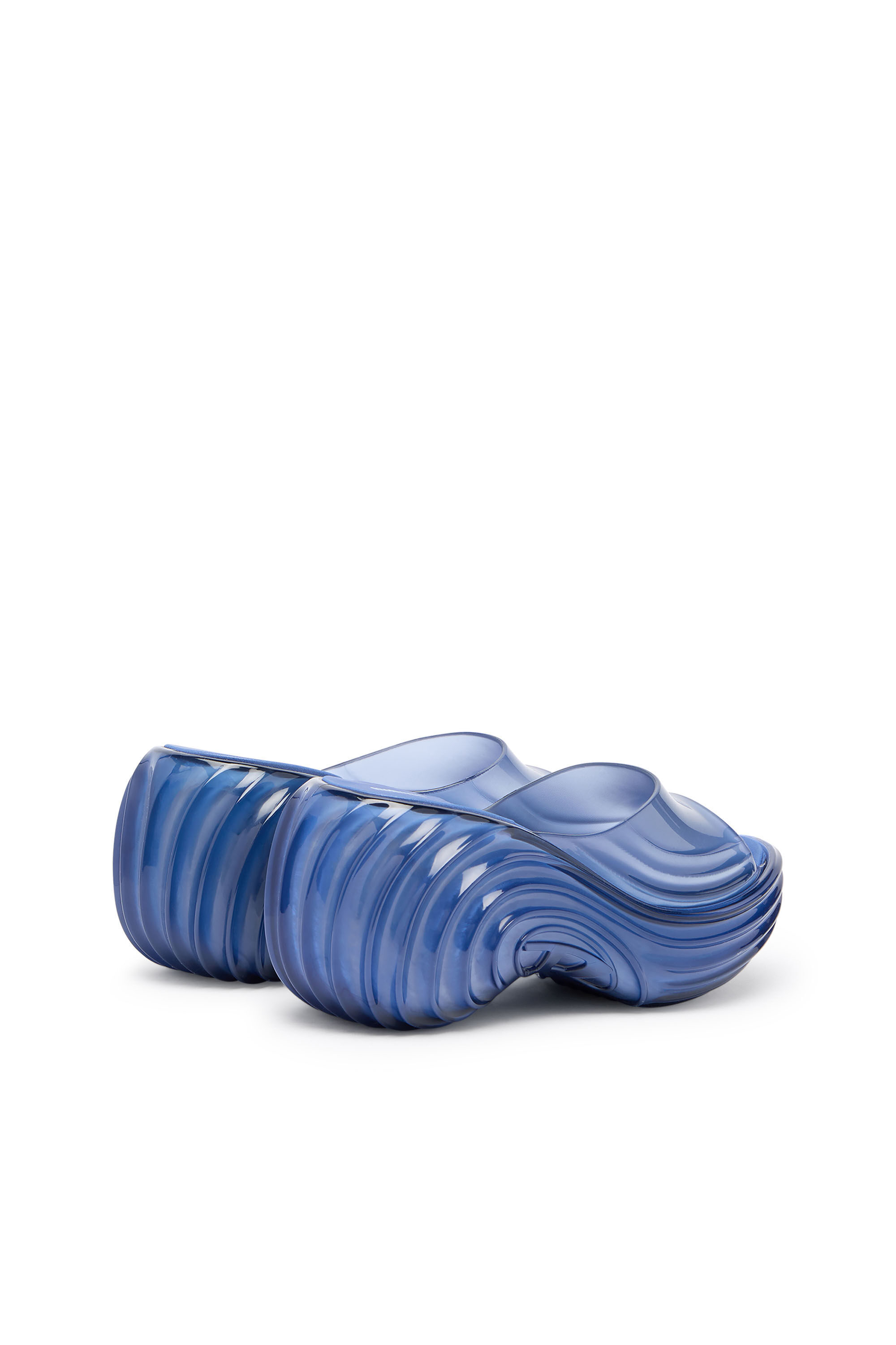 Diesel - MELISSA QUANTUM PLATFORM, Mule platform in Melflex&reg; Donna in Blu - 3