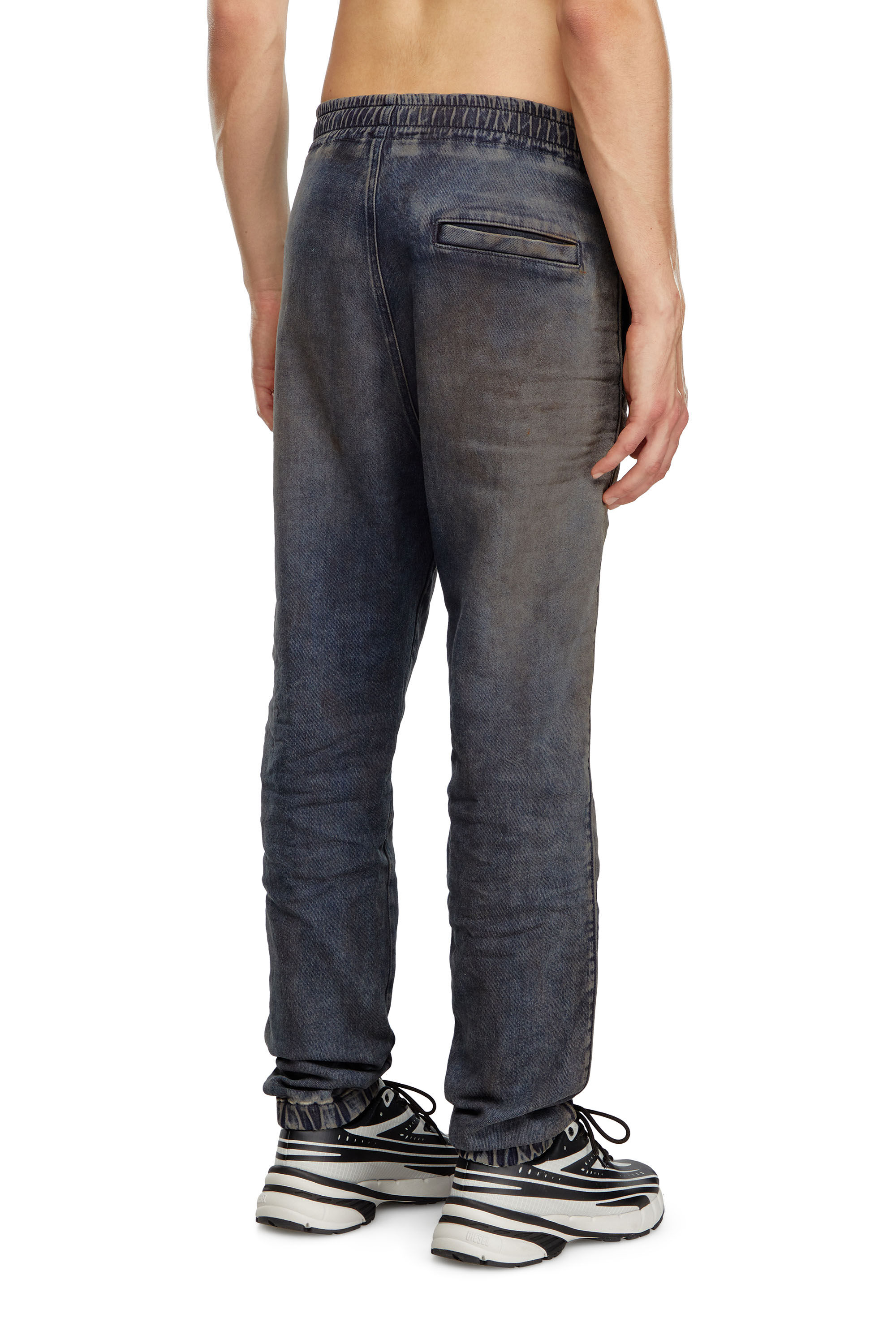 Diesel - Uomo Tapered D-Lab Track Denim 068LV, Blu Scuro - Image 4