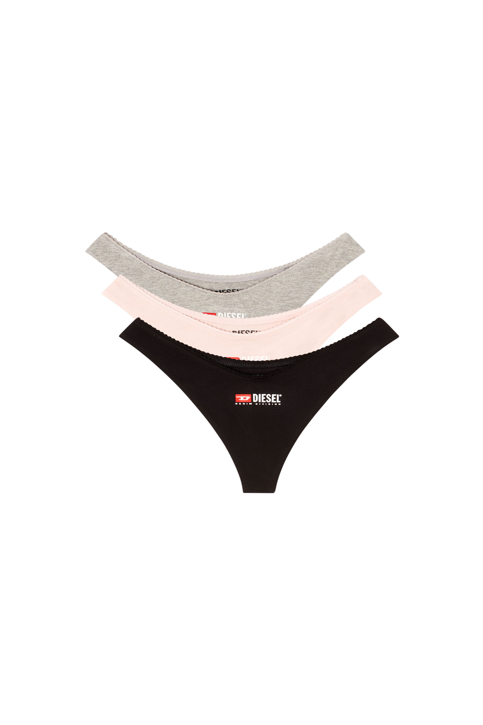 Diesel - PUNCHY-D-CORE-3PACK, Damen Strings im Dreierpack in Rosa/Grau - 2
