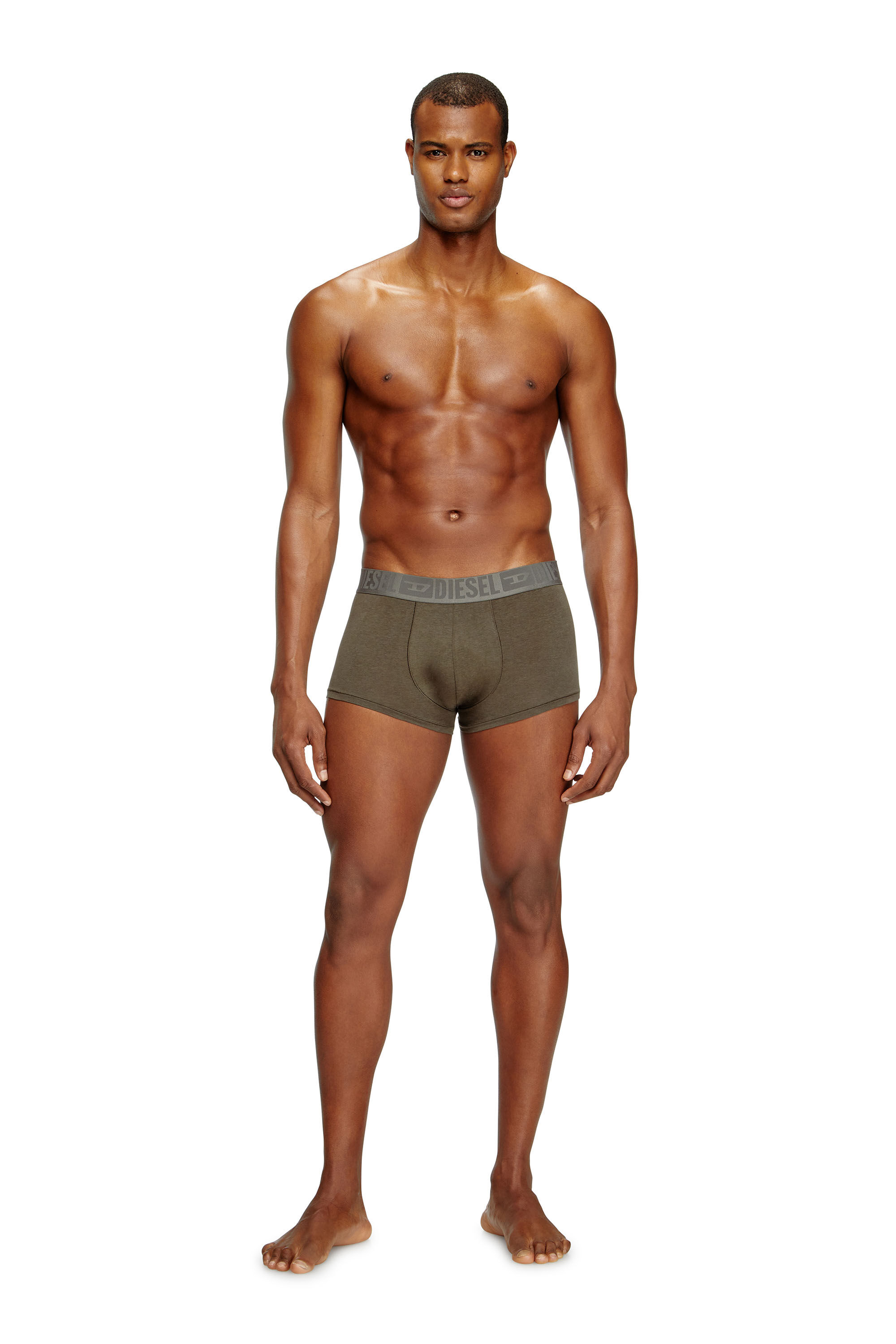 Diesel - BENJAMIN-D-MONO-3PACK, Herren Einfarbige Retropants im Dreierpack in Grün/Schwarz - 1