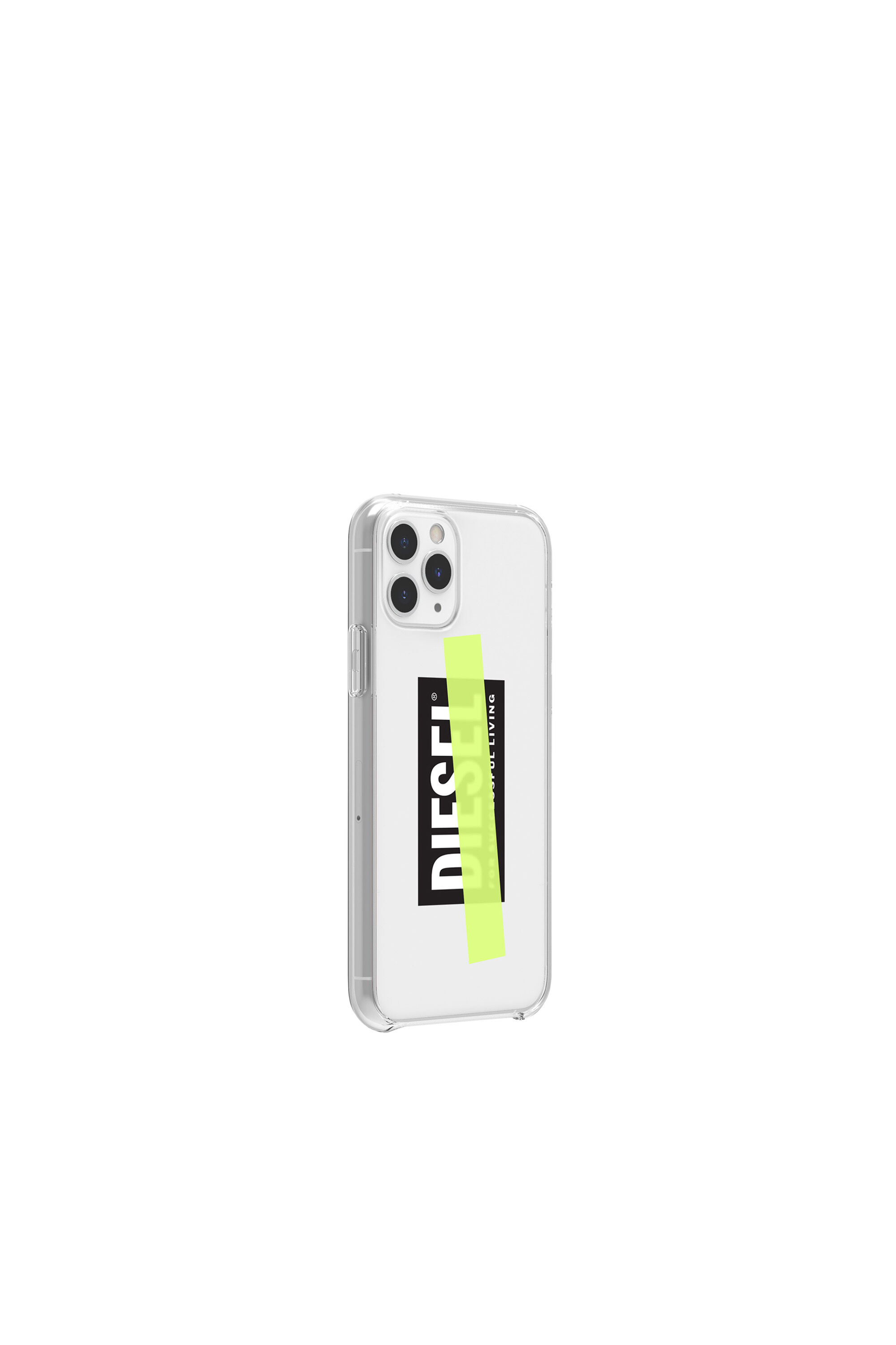 Diesel - DIPH-031-CLYET, Unisex Bedruckte Spritzgusshülle für das iPhone 11 Pro in Weiß/Gelb - 4