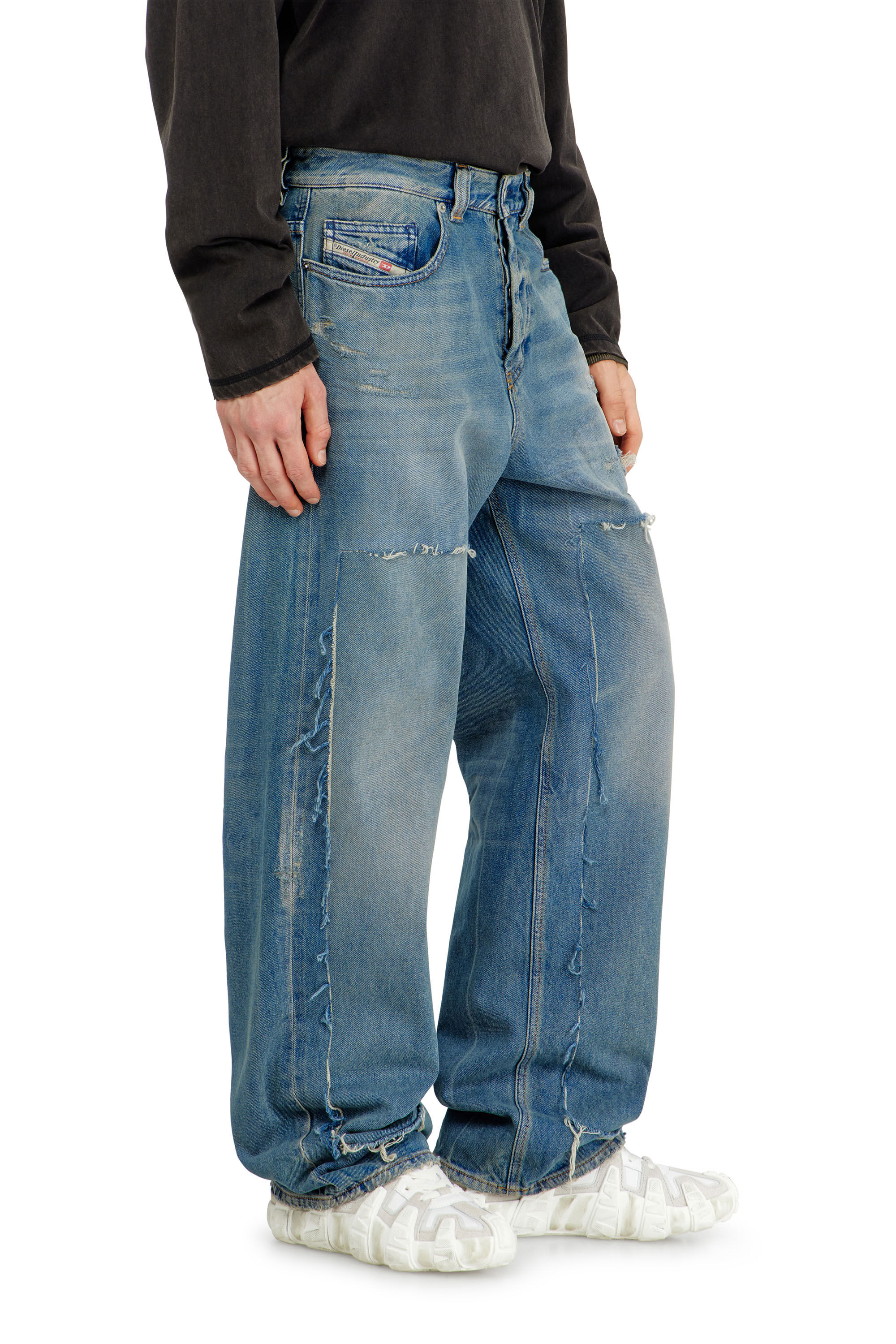 Diesel - Herren Relaxed Jeans 2001 D-Macro 09N27, Mittelblau - 7