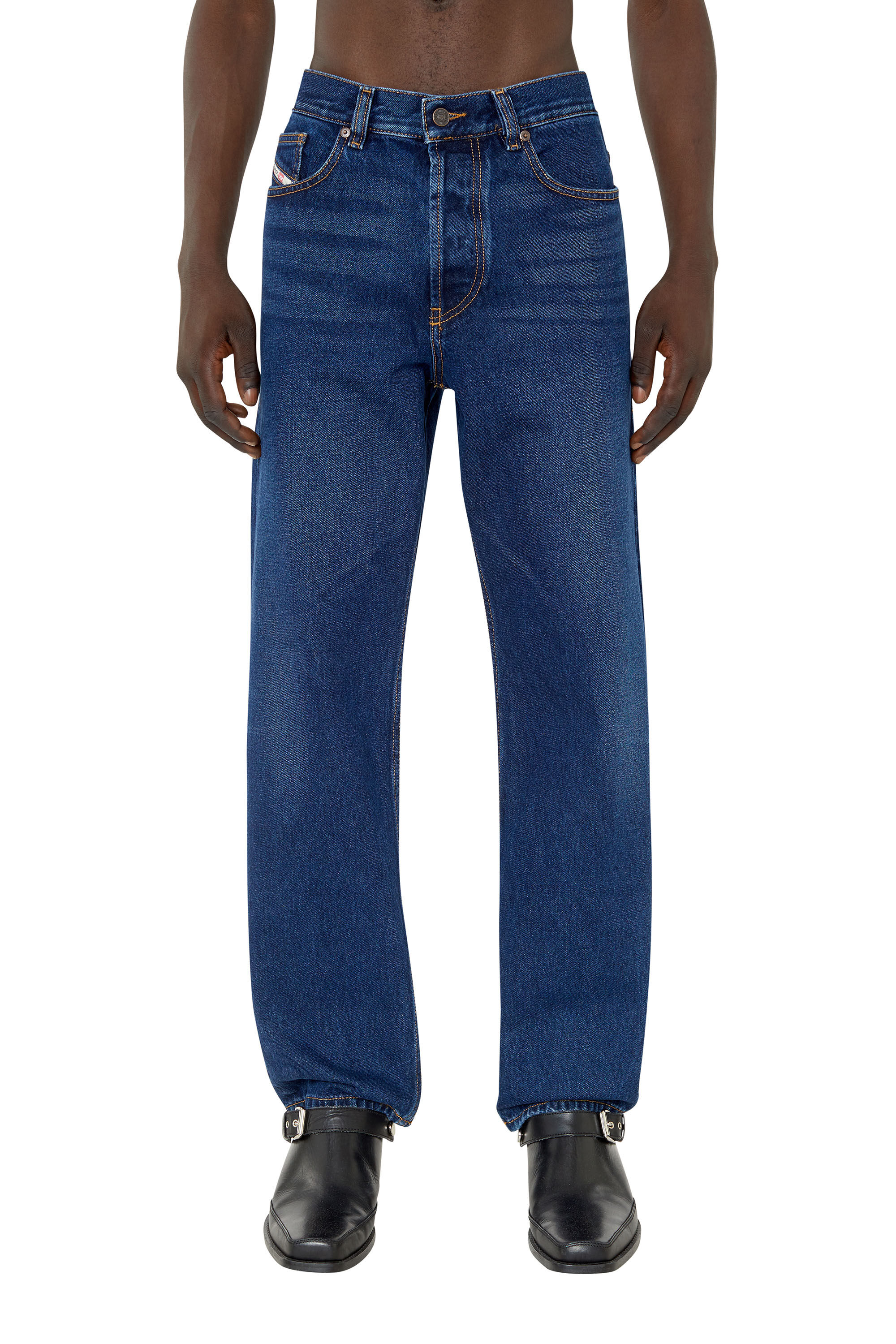 Diesel - Straight Jeans 2010 D-Macs 007E6, Blu Scuro - Image 3