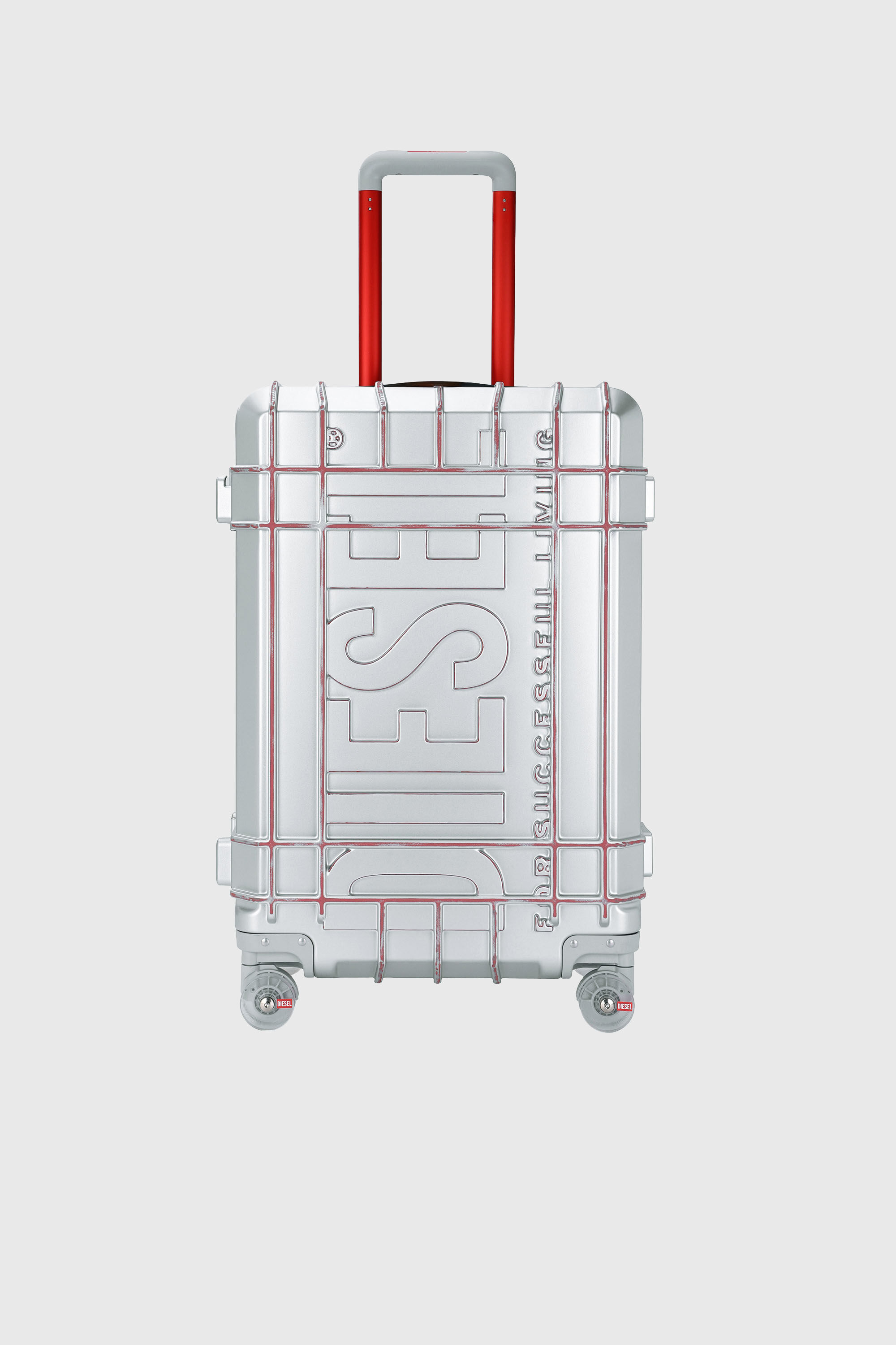 Diesel - DIESEL PC STRONG IMAGE TROLLEY- DSL003, Valigia resistente taglia M Unisex in Argento - 1
