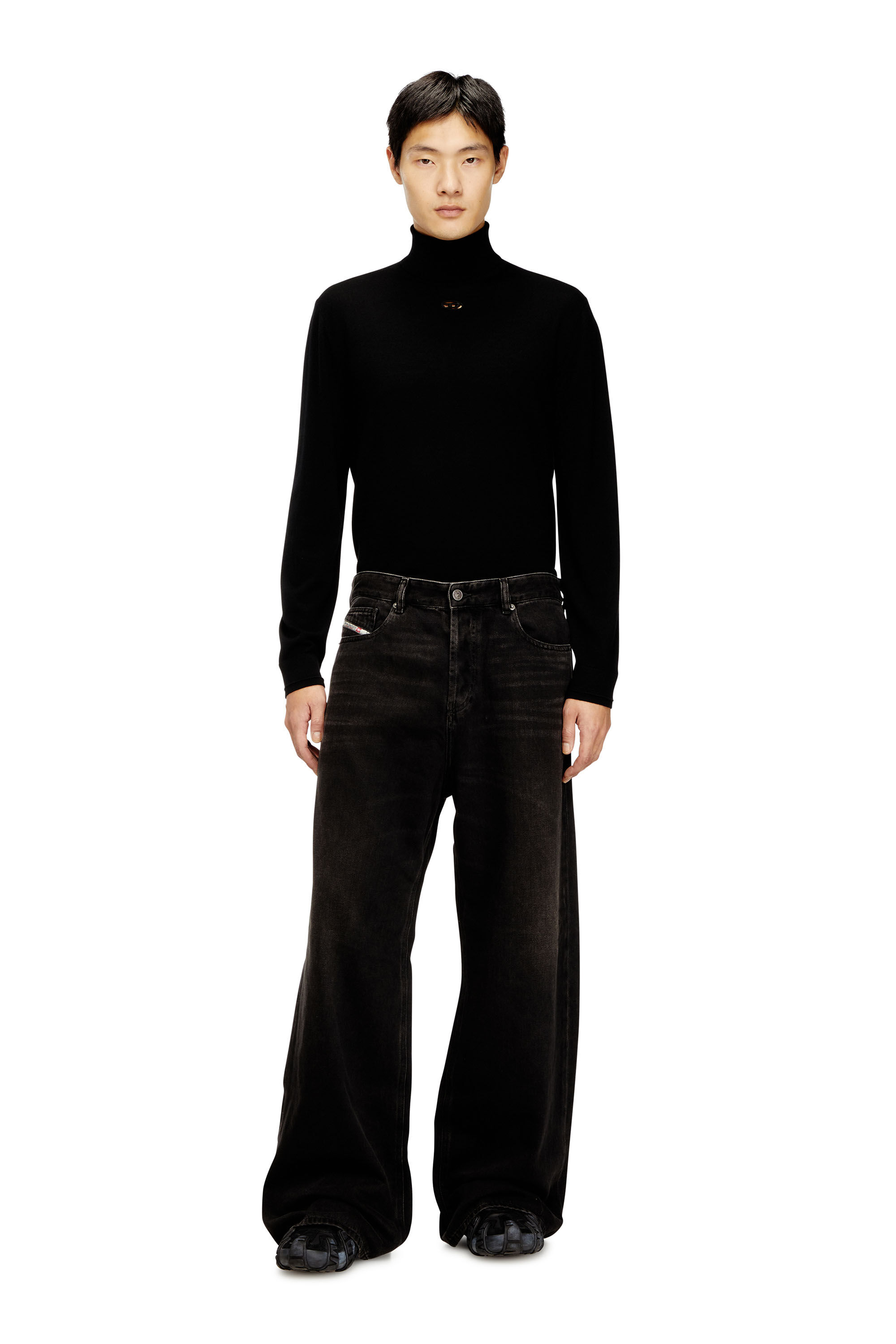 Diesel - Relaxed Jeans 1996 D-Sire 09J96 Donna, Nero/Grigio scuro - Image 7