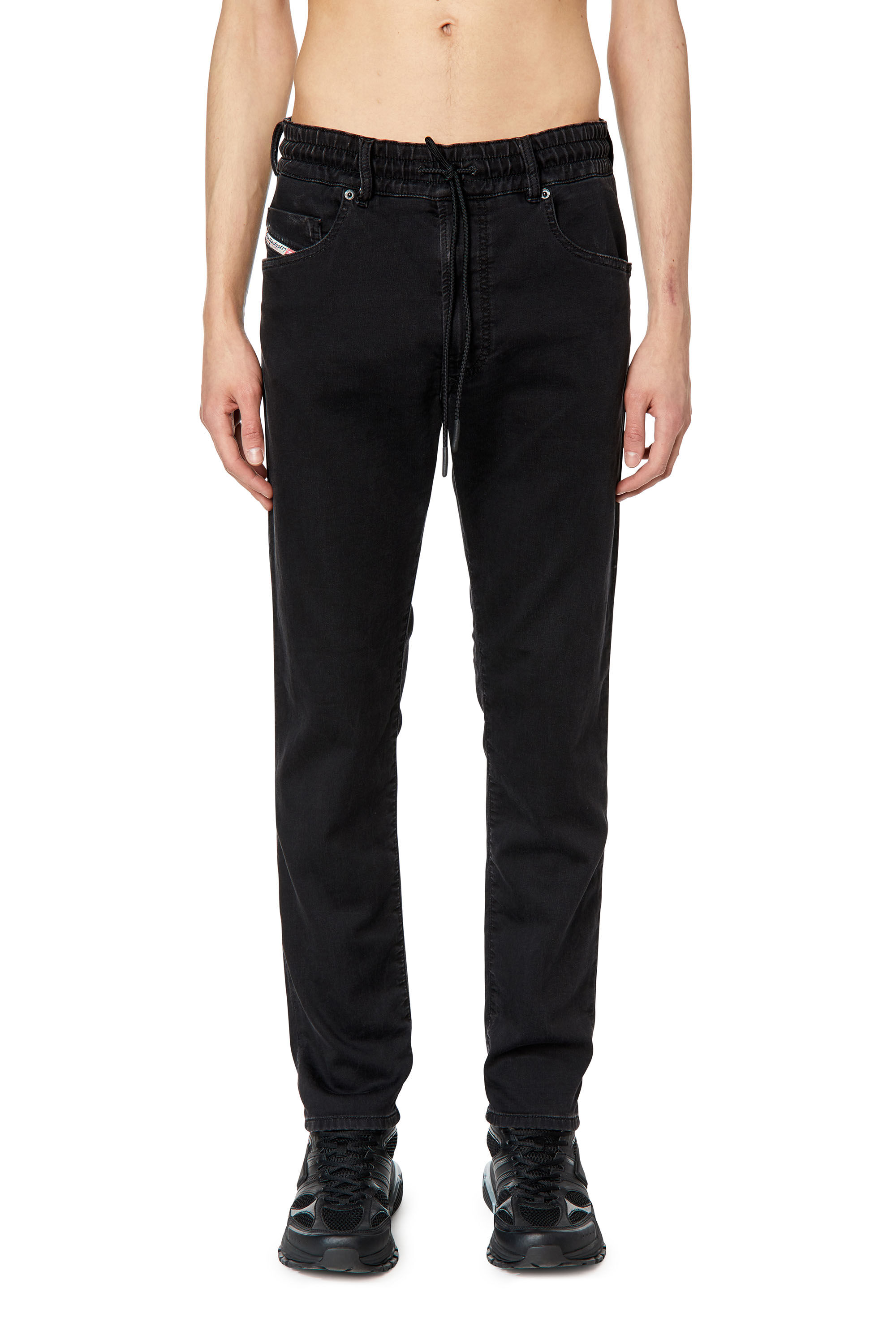 Diesel - Krooley JoggJeans® 068DX Tapered, Black/Dark grey - Image 3