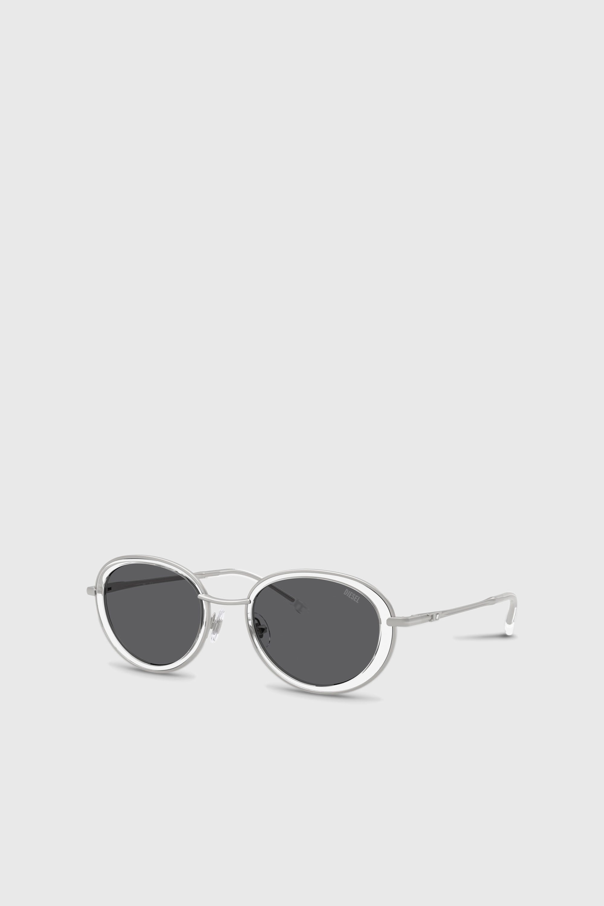 Diesel - 0DL1018, Lunettes de soleil ovales Mixte in Blanc - 4