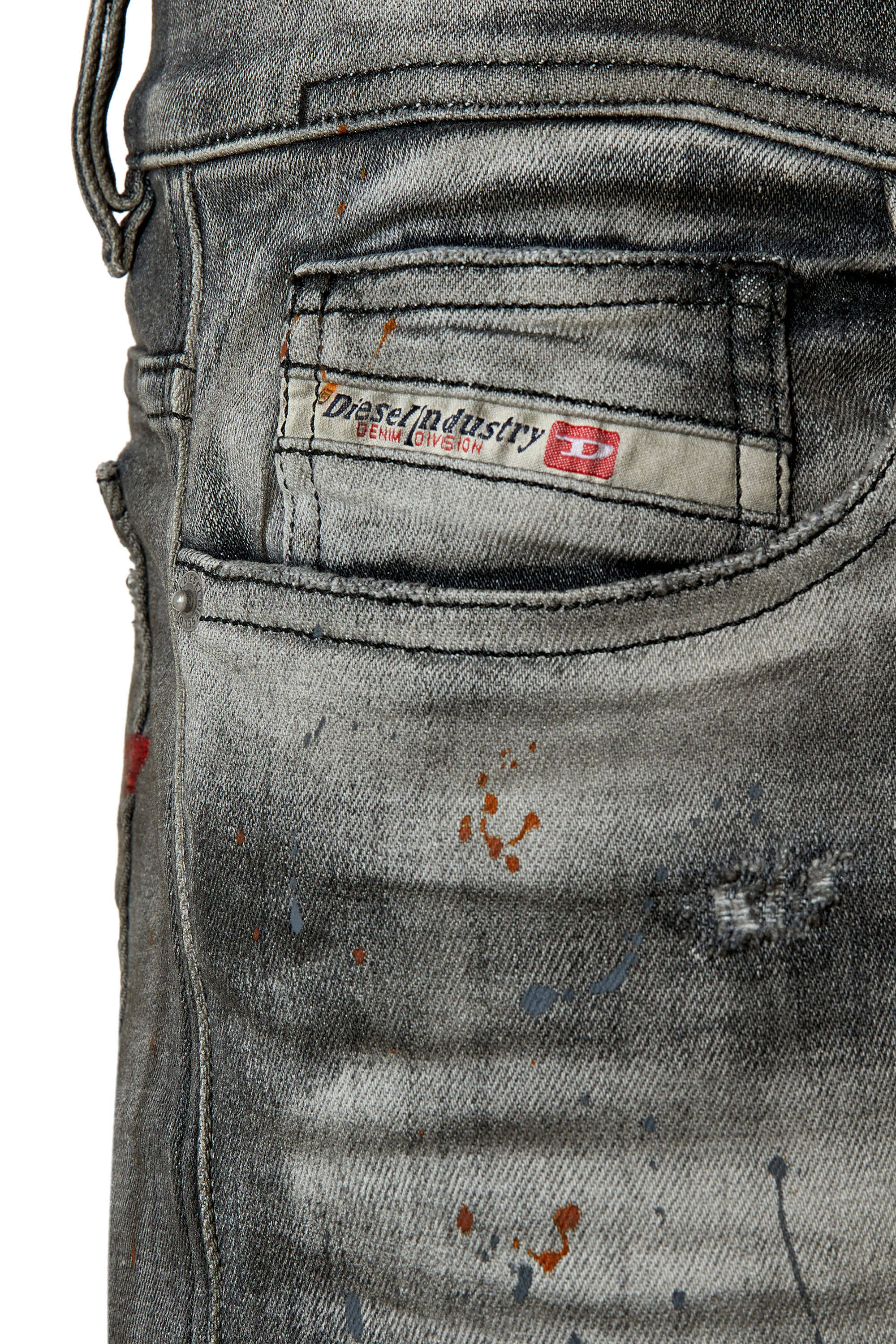 Diesel - Skinny Jeans 1983 D-Amny 09E70, Black/Dark grey - Image 5