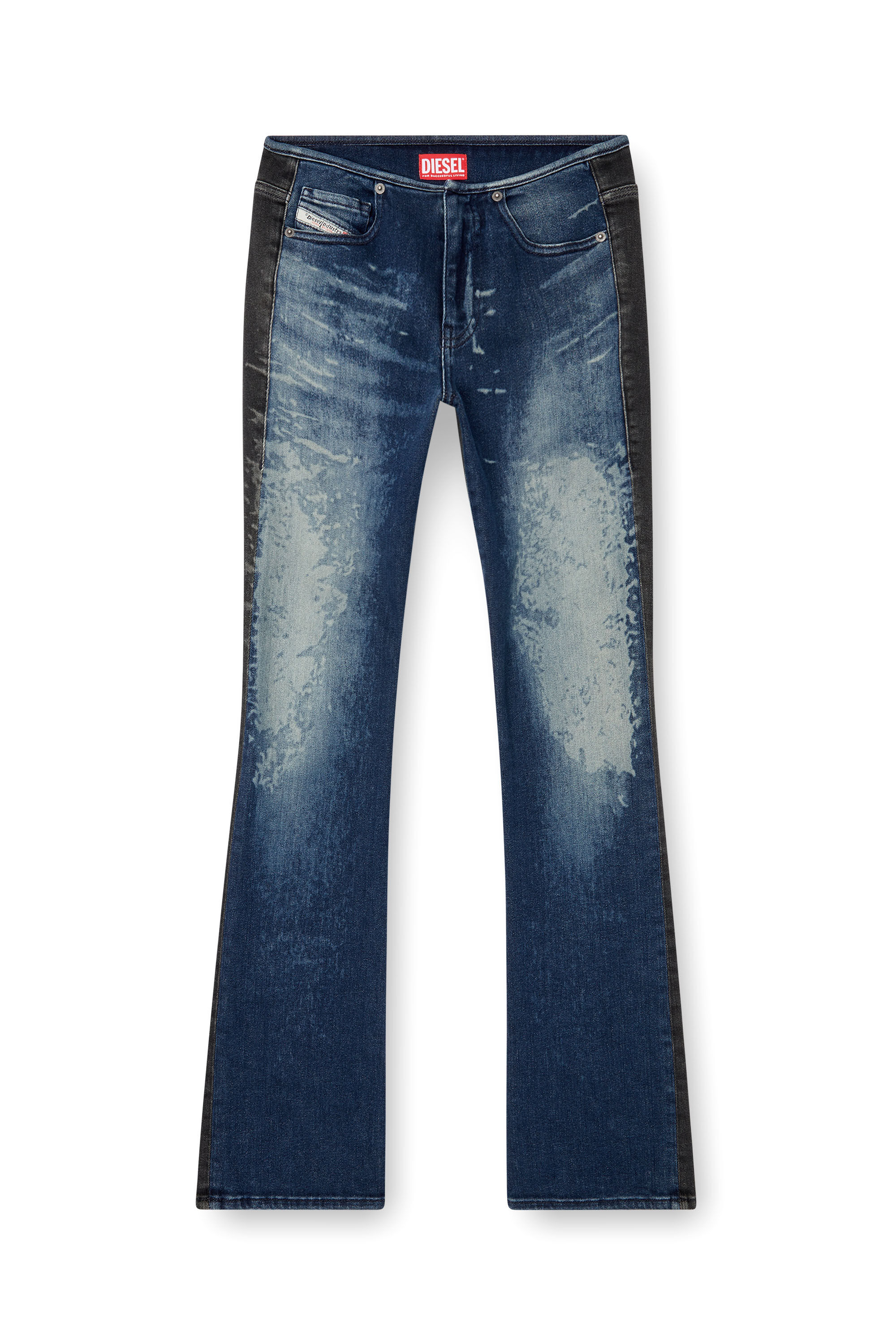 Diesel - Bootcut Jeans D-Gianna 0ABDL Donna, Blu/Nero - Image 2