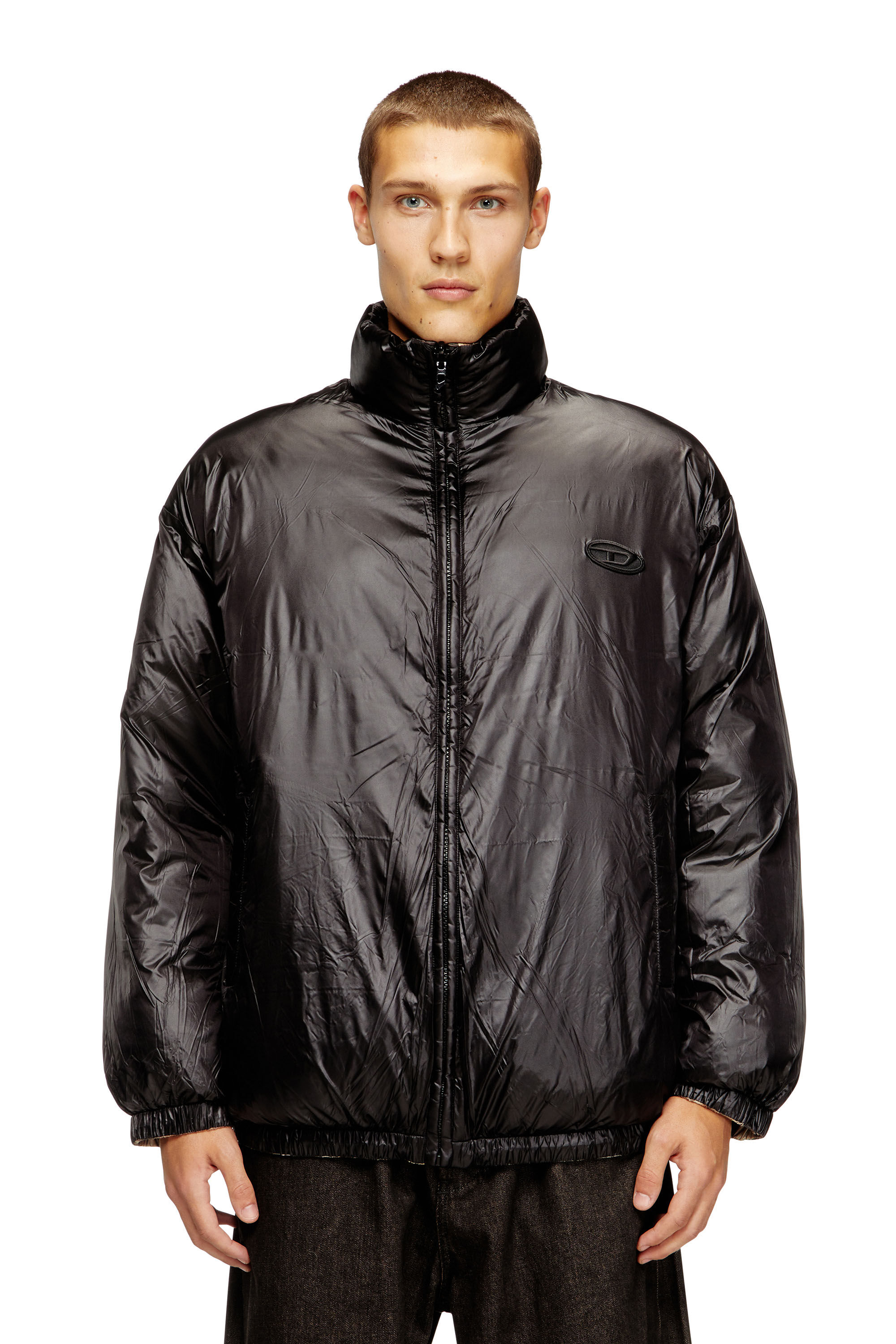 Diesel - W-BOURBON-ENBM, Blouson aviateur réversible matelassé Homme in ToBeDefined - 6